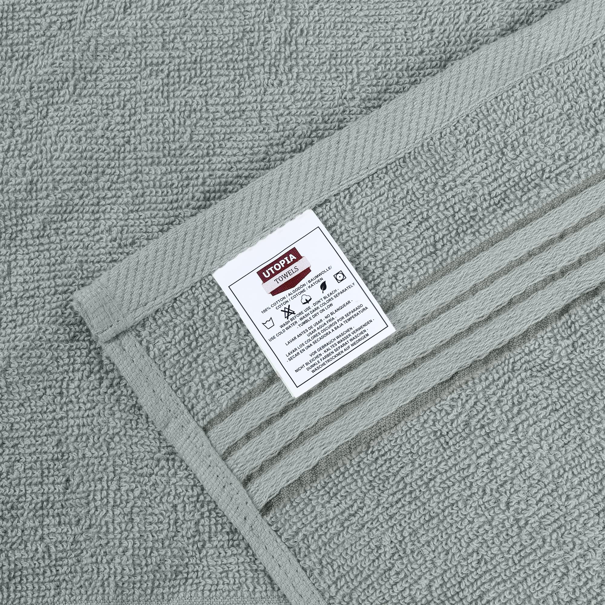 Utopia Towels 12 Pack Premium Wash Cloths Set (12 X 12 Inches) 100% Cotton Ring Spun, Highly Absorbent And Soft Feel Washcloths