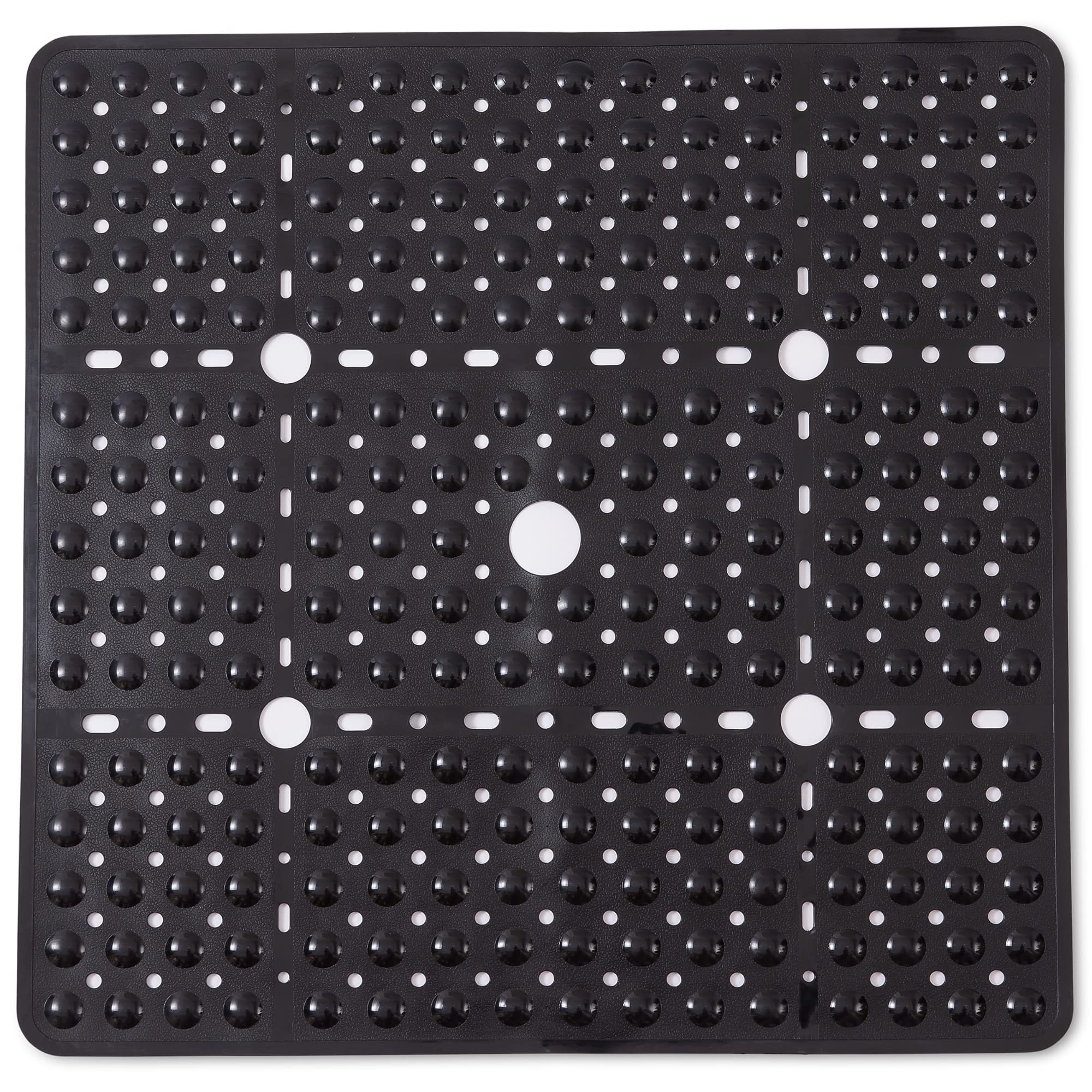 Enkosi Large Square Shower Mat Non Slip - Non Slip Shower Mats - Bathroom Shower Mat - Black Shower Mat - No Slip Shower Mats -