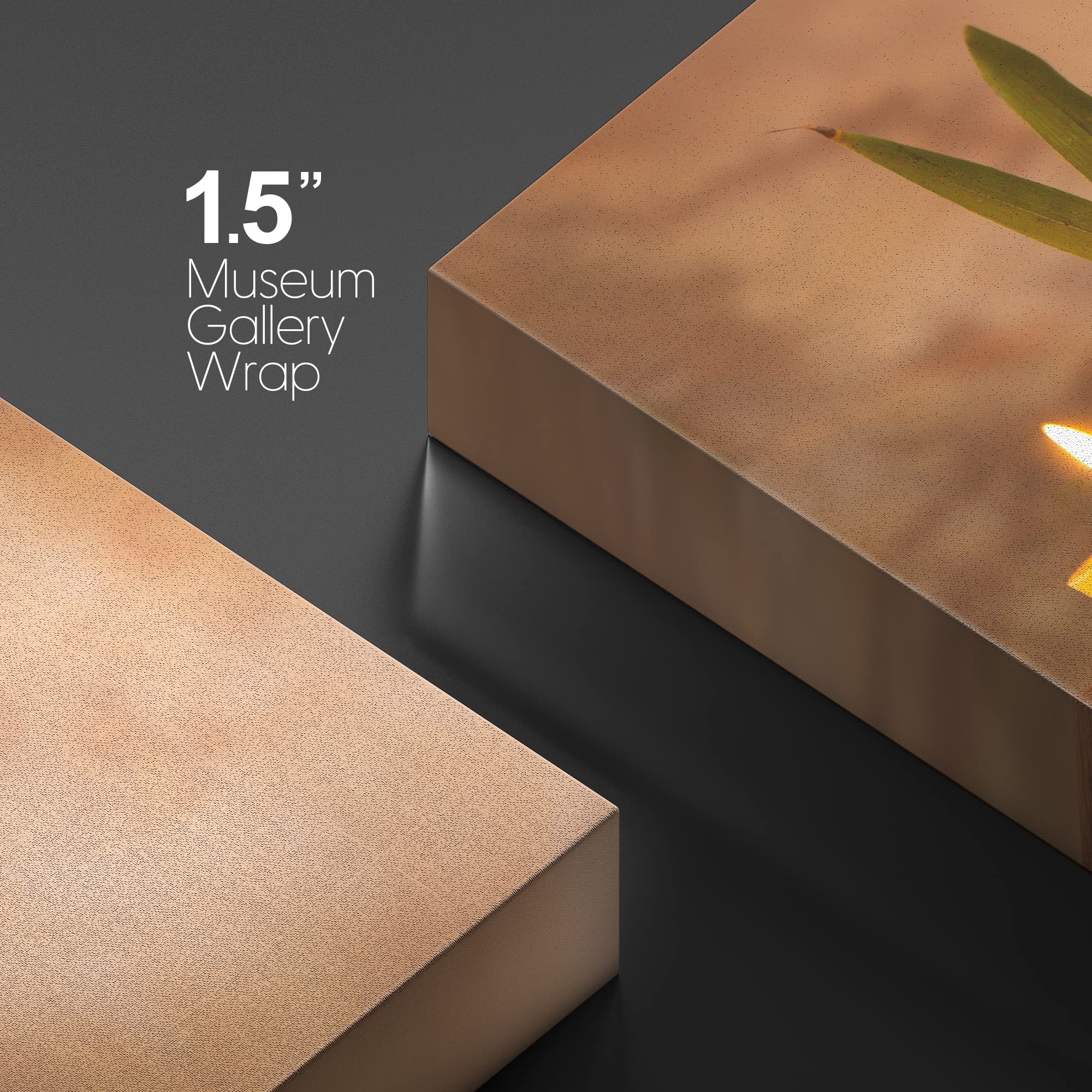 Wall26 Canvas Print Wall Art Candles With Massage Stones In Romantic Brown Atmosphere Floral Nature Photography Realism Bohemian