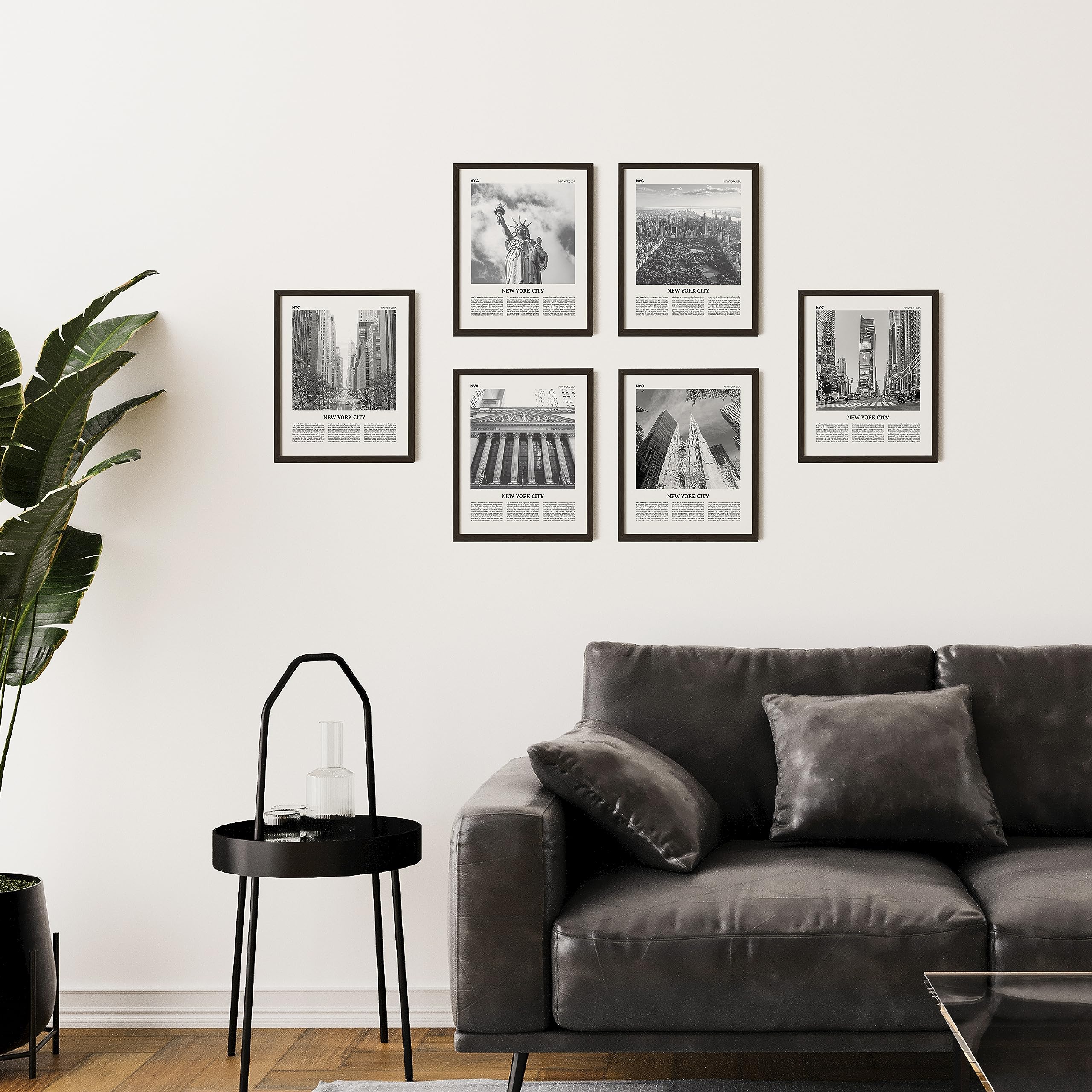 97 Decor New York Poster - Nyc Skyline Wall Art, New York City Art Prints, Nyc Black And White Pictures For Wall Decor, New York