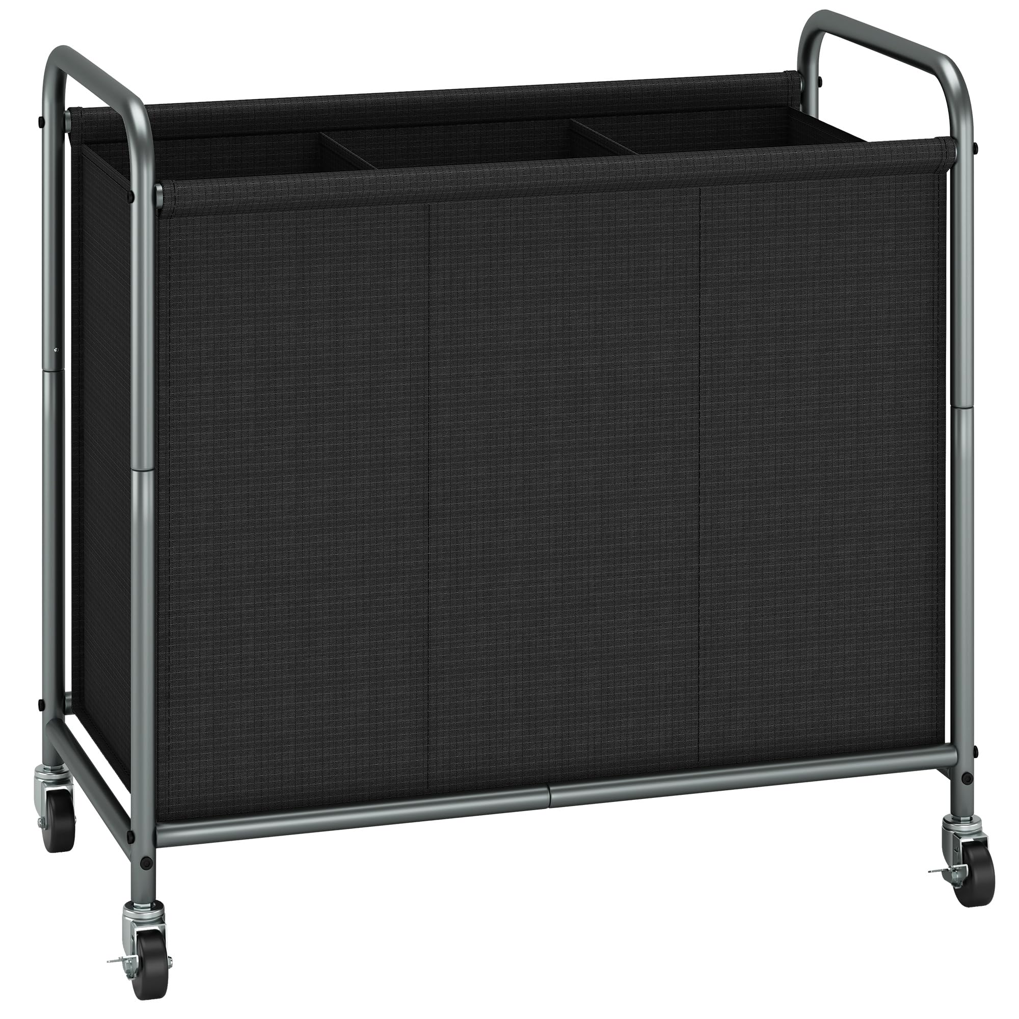 Storage Maniac Laundry Hamper, 165L Laundry Basket With Lockable Wheels, Rolling Laundry Sorter Cart, Laundry Separator Hamper,