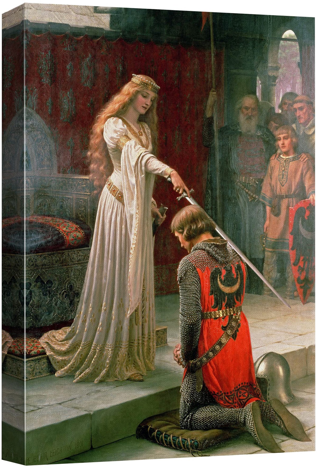 Wall26 Framed Canvas Print Wall Art The Accolade By Edmund Leighton Nature Wilderness Illustrations Fine Art Traditional Scenic