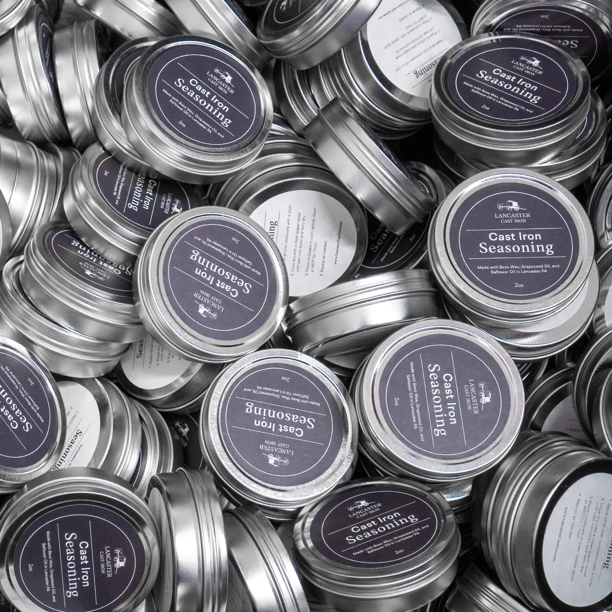Lancaster Cast Iron Seasoning - Restore And Condition Cast Iron And Carbon Steel Cookware - Made In The Usa