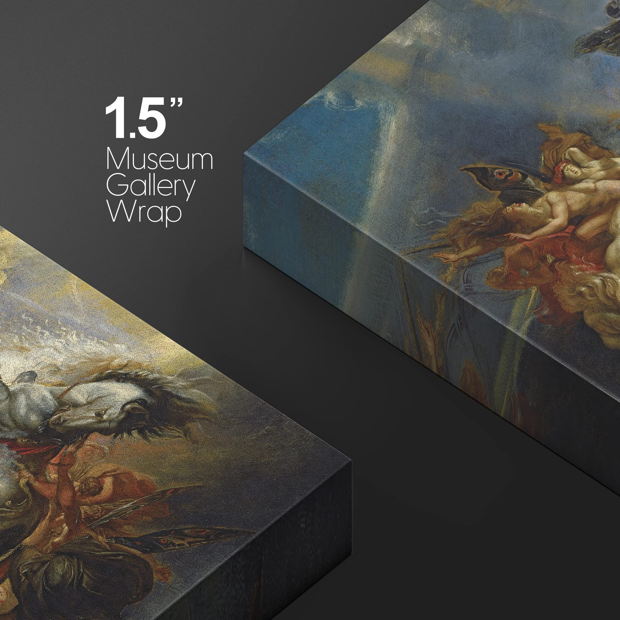 Wall26 - Oil Painting Of The Fall Of Phaeton By Peter Paul Rubens - Baroque Style - Angels, Catholic, Christianity - Canvas Art