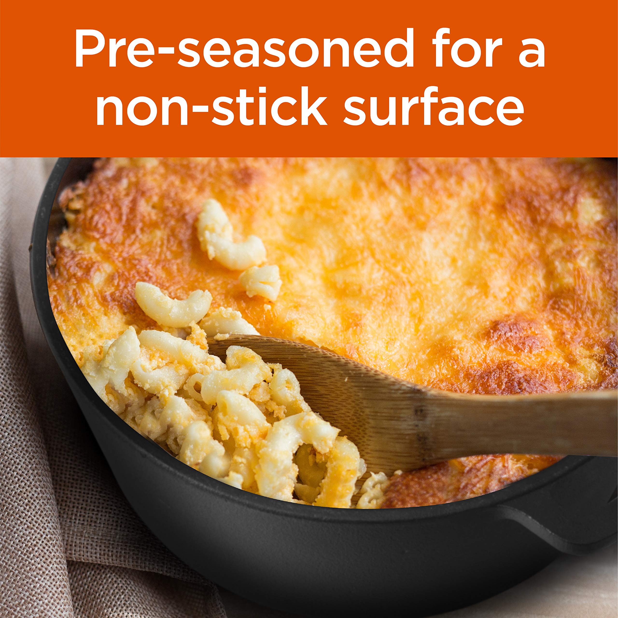 Commercial Chef 5-Quart Cast Iron Dutch Oven With Skillet Lid