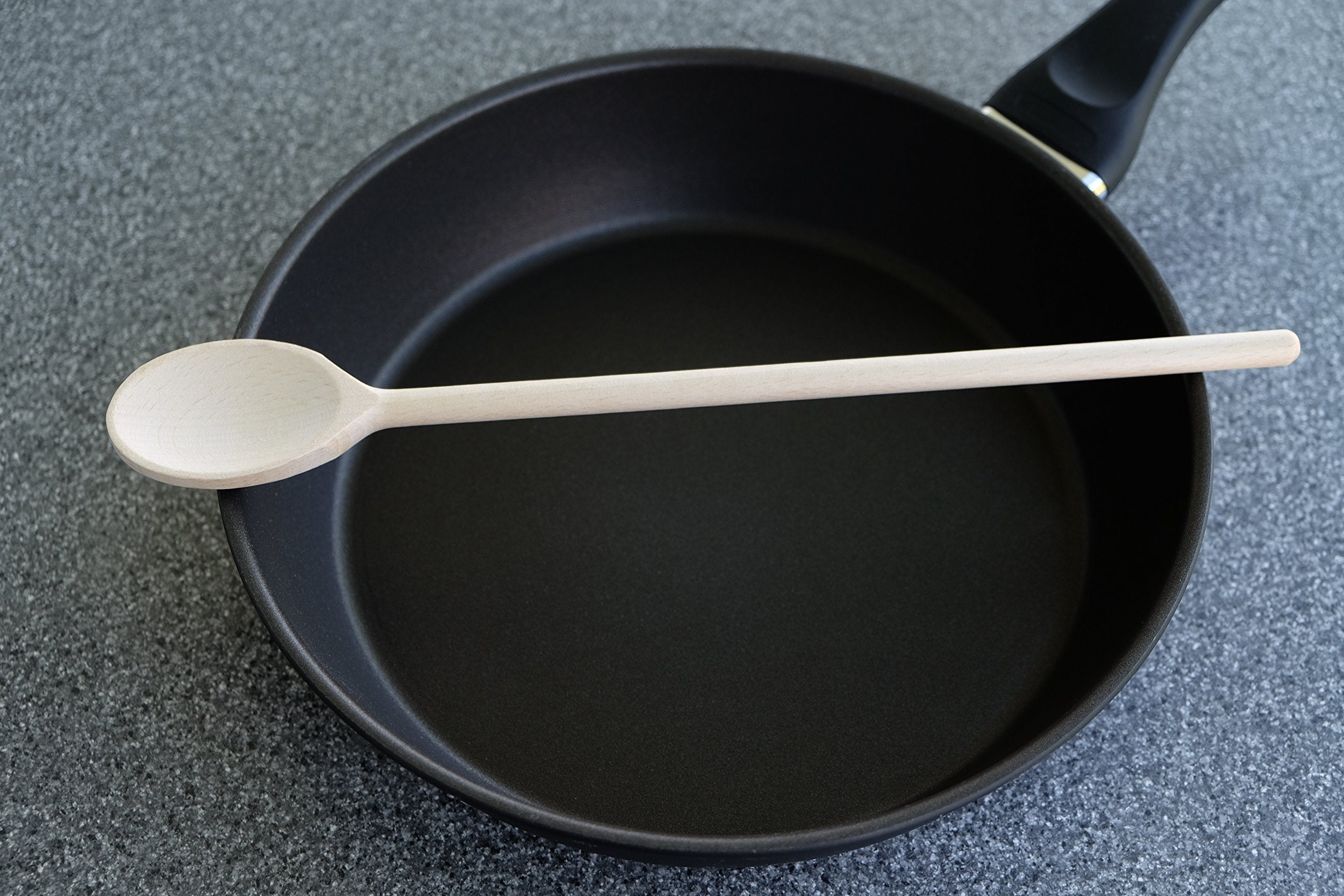 14 Inch Long Wooden Spoons For Cooking - Oval Wood Mixing Spoons For Baking, Cooking, Stirring - Sauce Spoons Made Of Natural Be