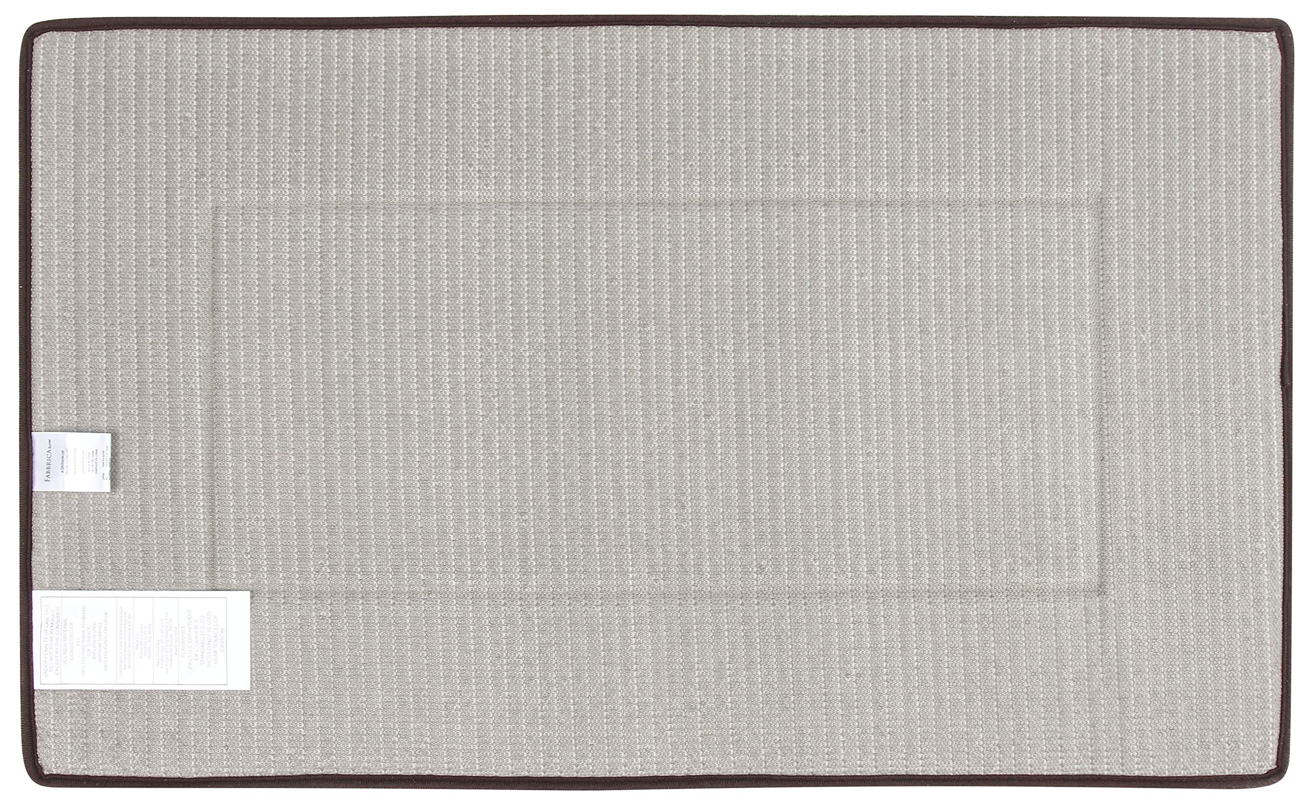 FABBRICA HOME Ultra-Soft Extra-Thick Memory Foam Bath Mat (17 in x 24 in  Coffee Brown)