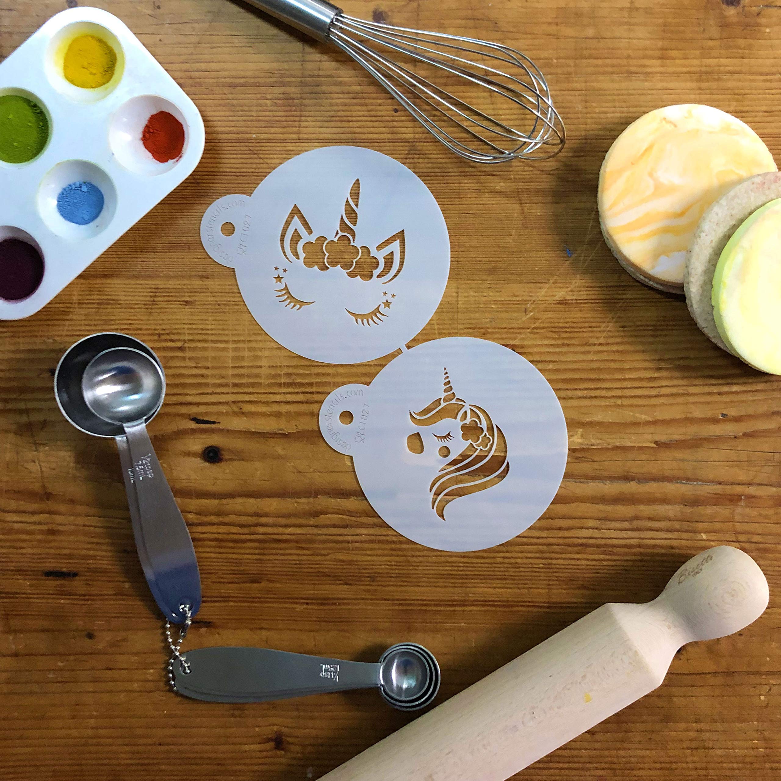Unicorn Cookie Stencil Set C1027 By Designer Stencils