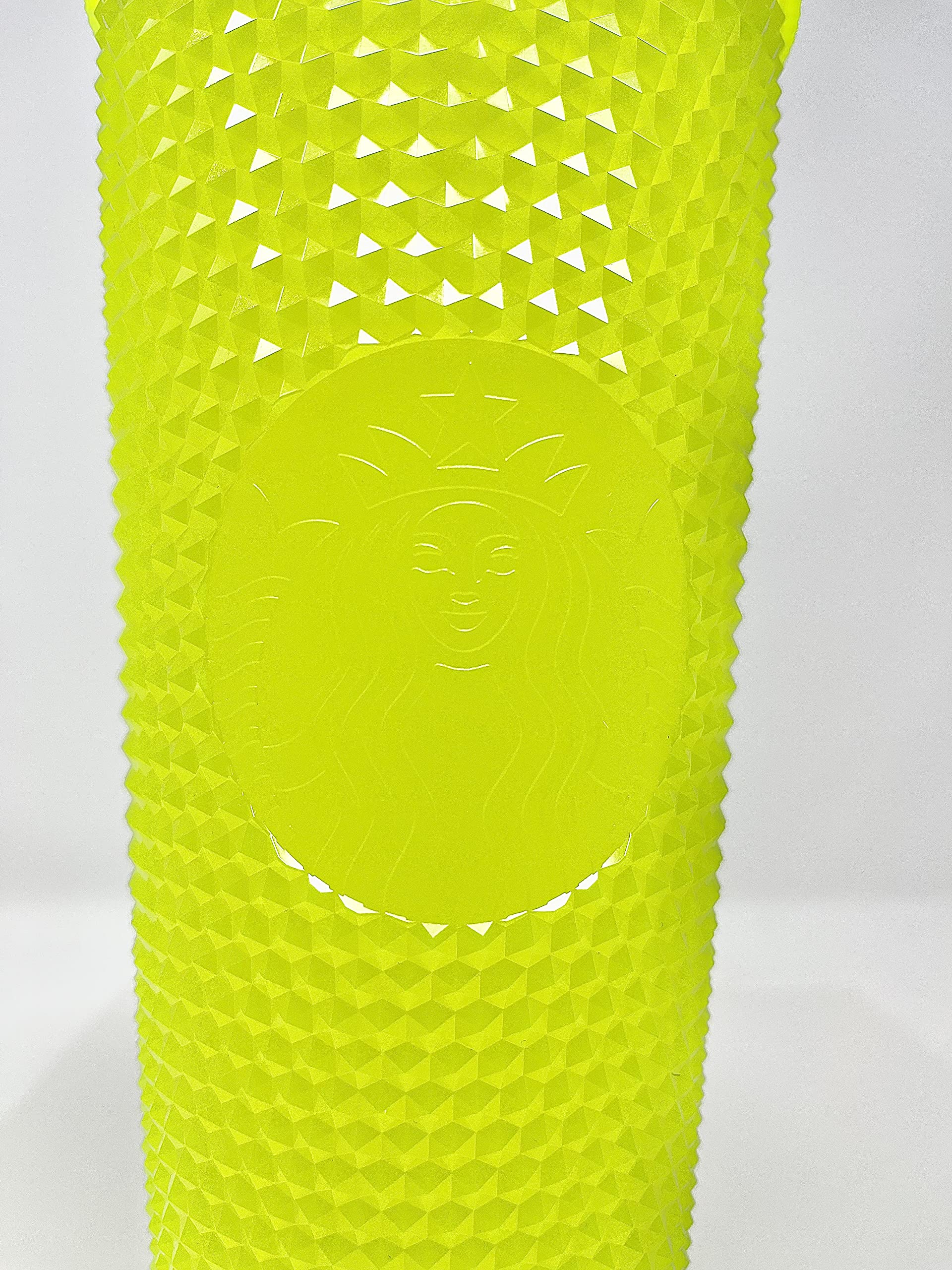 Starbucks 24 Oz Double Wall Glow In The Dark Black Light Uv Slime Green Cold Cup Tumbler