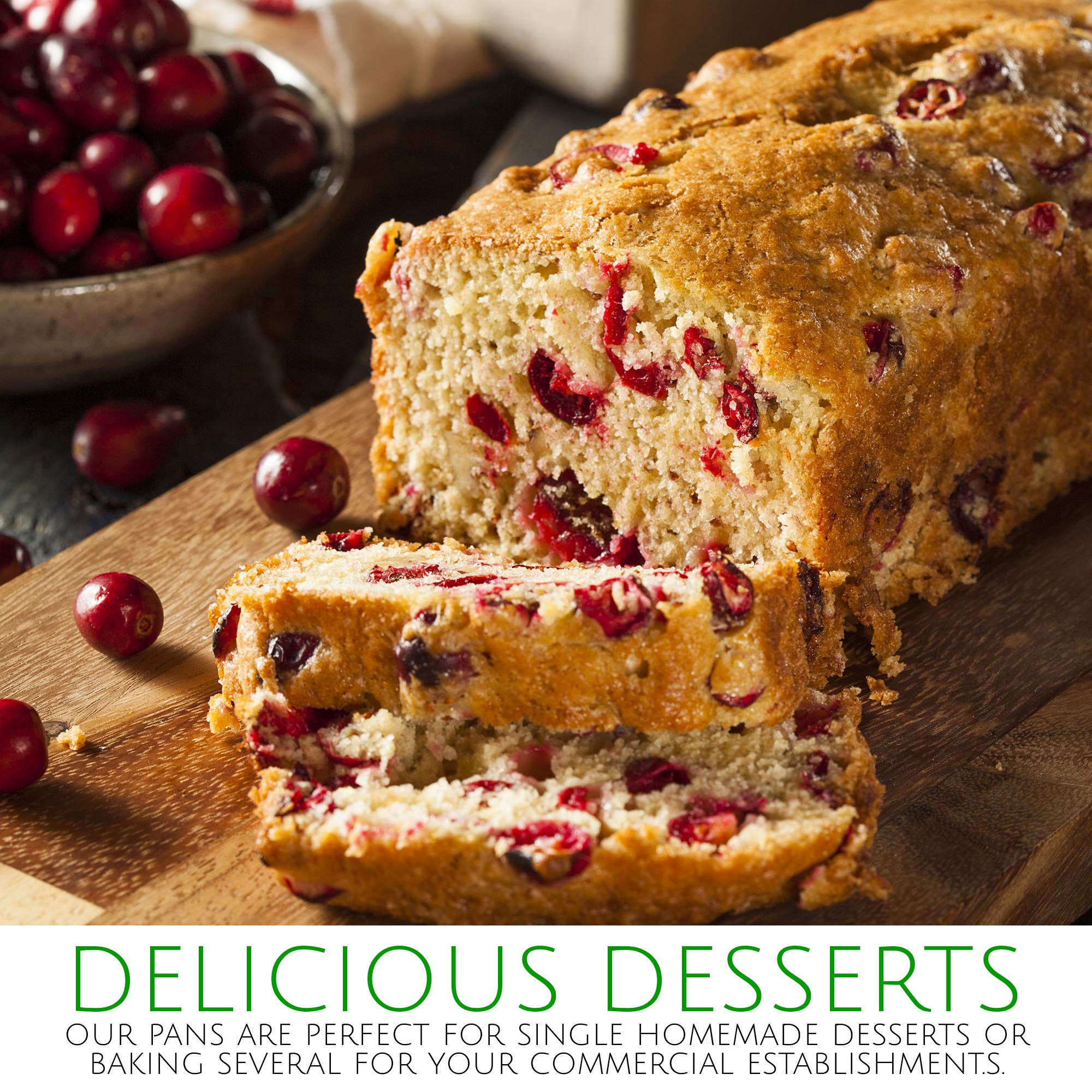 Plasticpro [2 Lb 10 Pack Disposable Loaf Pans Aluminum Tin Foil Meal Prep Bakeware - Cookware Perfect For Baking Cakes, Bread, M