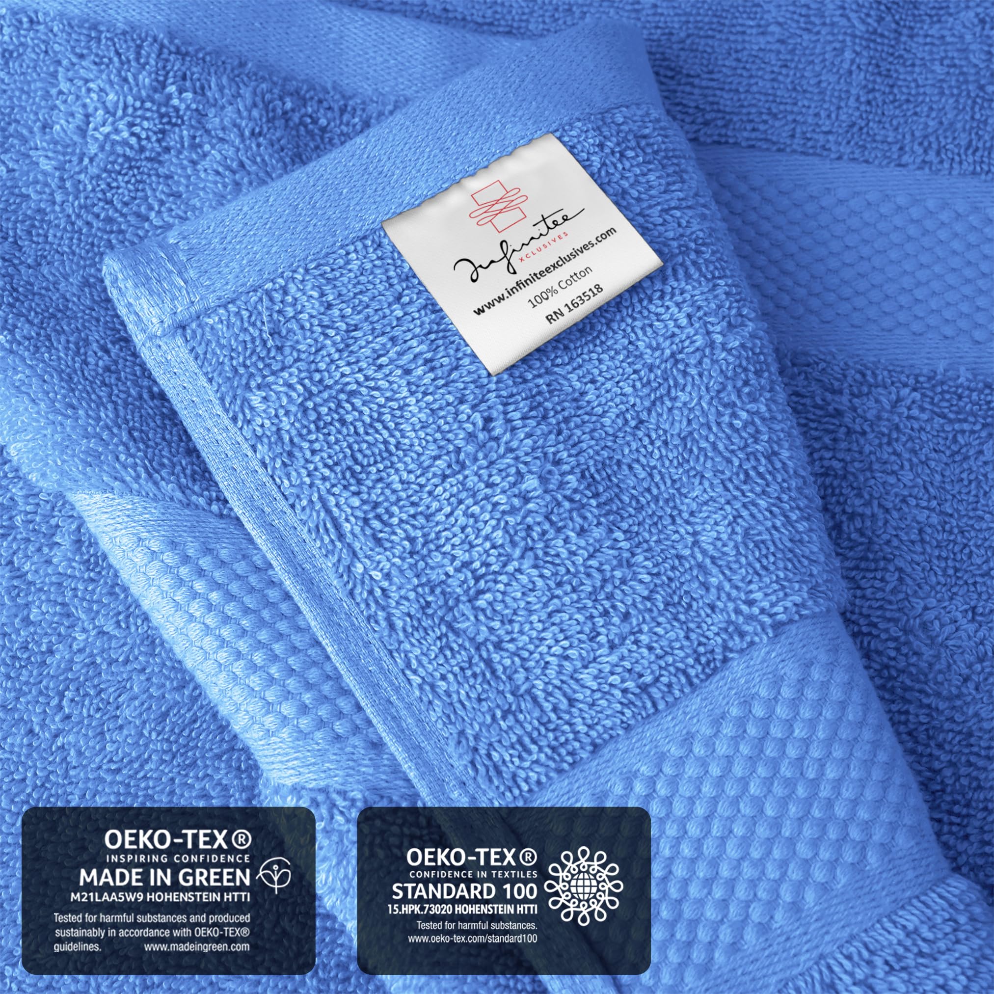 Infinitee Xclusives Premium Bath Sheets Towels For Adults - 2 Pack Extra Large Bath Towels 35X70-100% Soft Cotton, Absorbent Ove