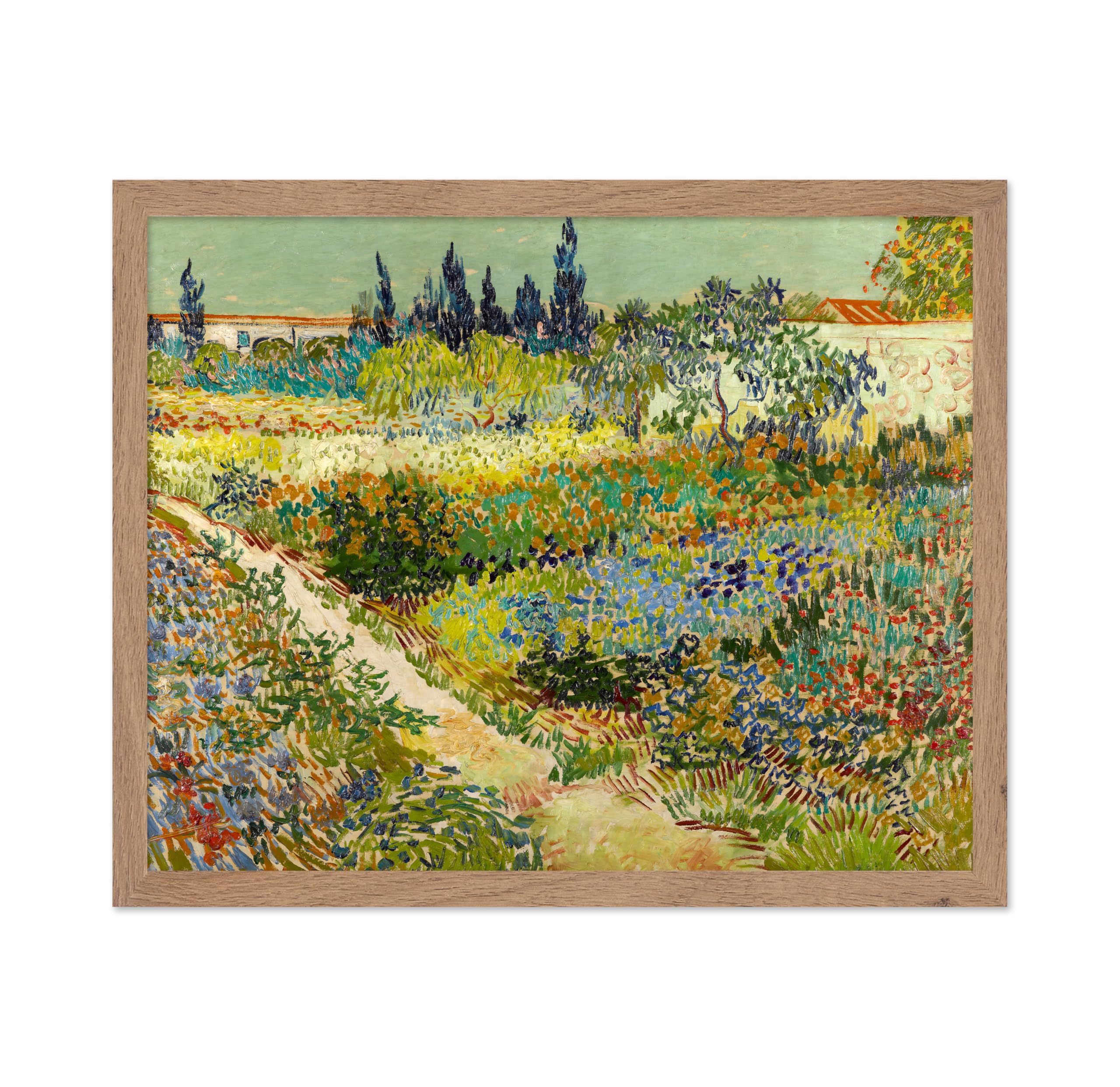 Poster Master Vintage Van Gogh Poster - Retro Impressionism Print - Gift for Artist, Painter - Garden at Arles, Country Landscap