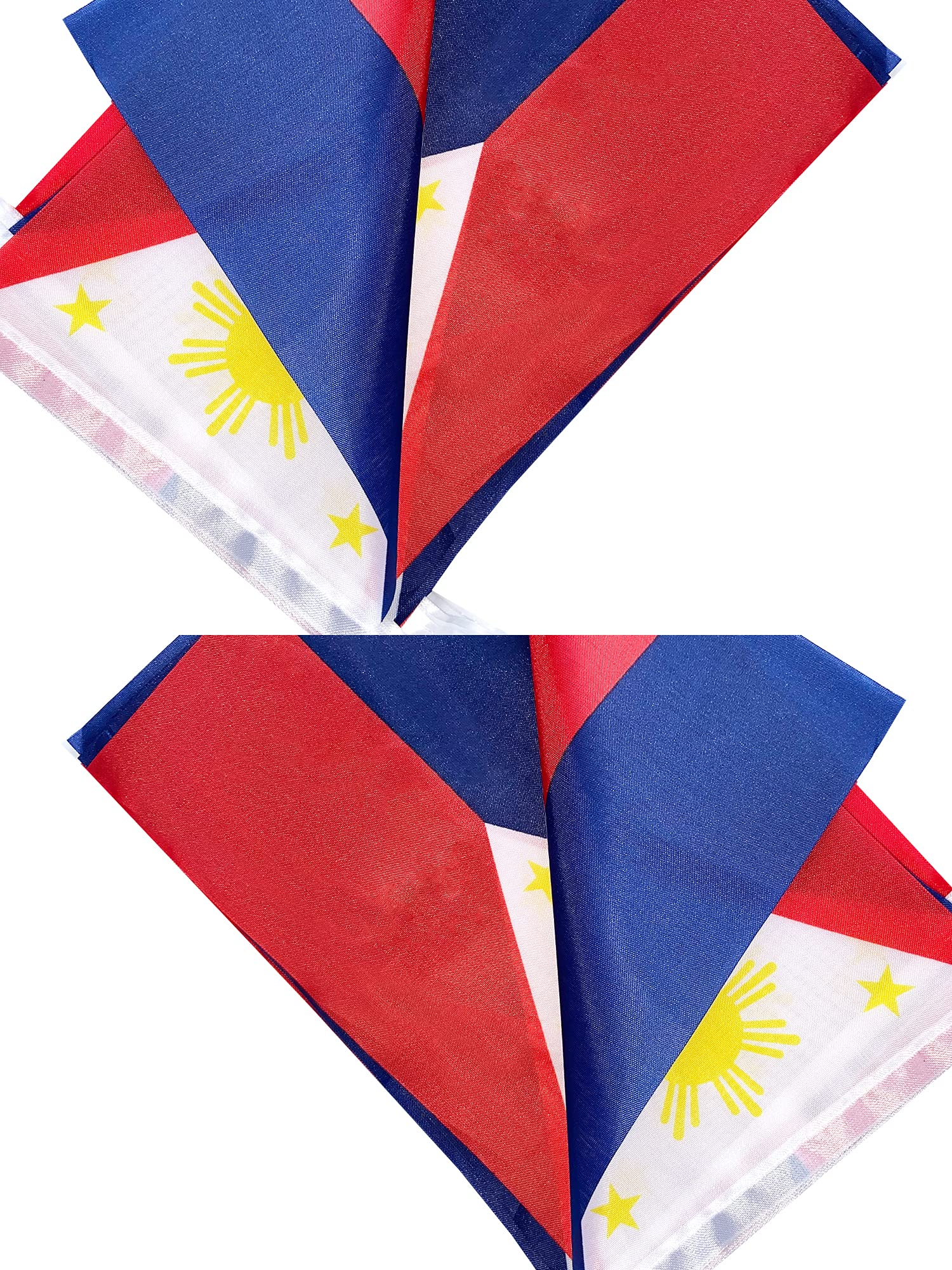 Zxvzyt Philippine Filipino Flag Banner String,Small Mini Philippines Pennant Flags,For Grand Opening,Olympics,National Sports Ev