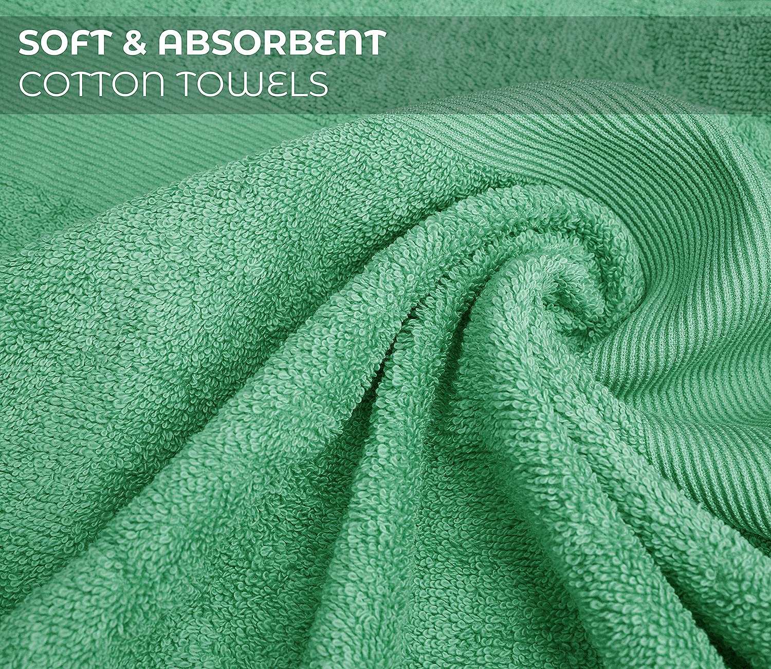 Softolle 100% Cotton Luxury Bath Towels -Towels For Bathroom - Set Of 4 Bath Towel (27    X 54   )- Eco-Friendly, Super Soft. (S