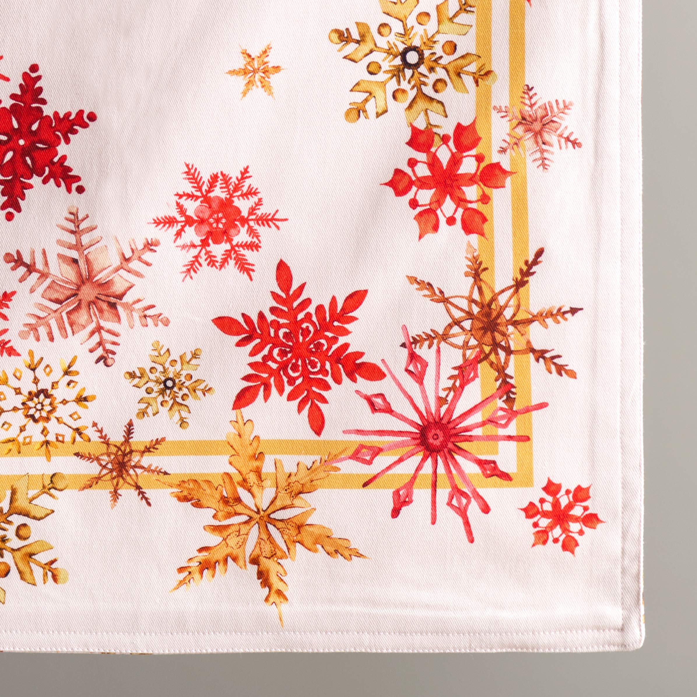 Maison D' Hermine Tablerunner 100% Cotton Table Runner Decorative Table Covers, Dining, Home, Wedding, Buffet, Crystal Star (Dou