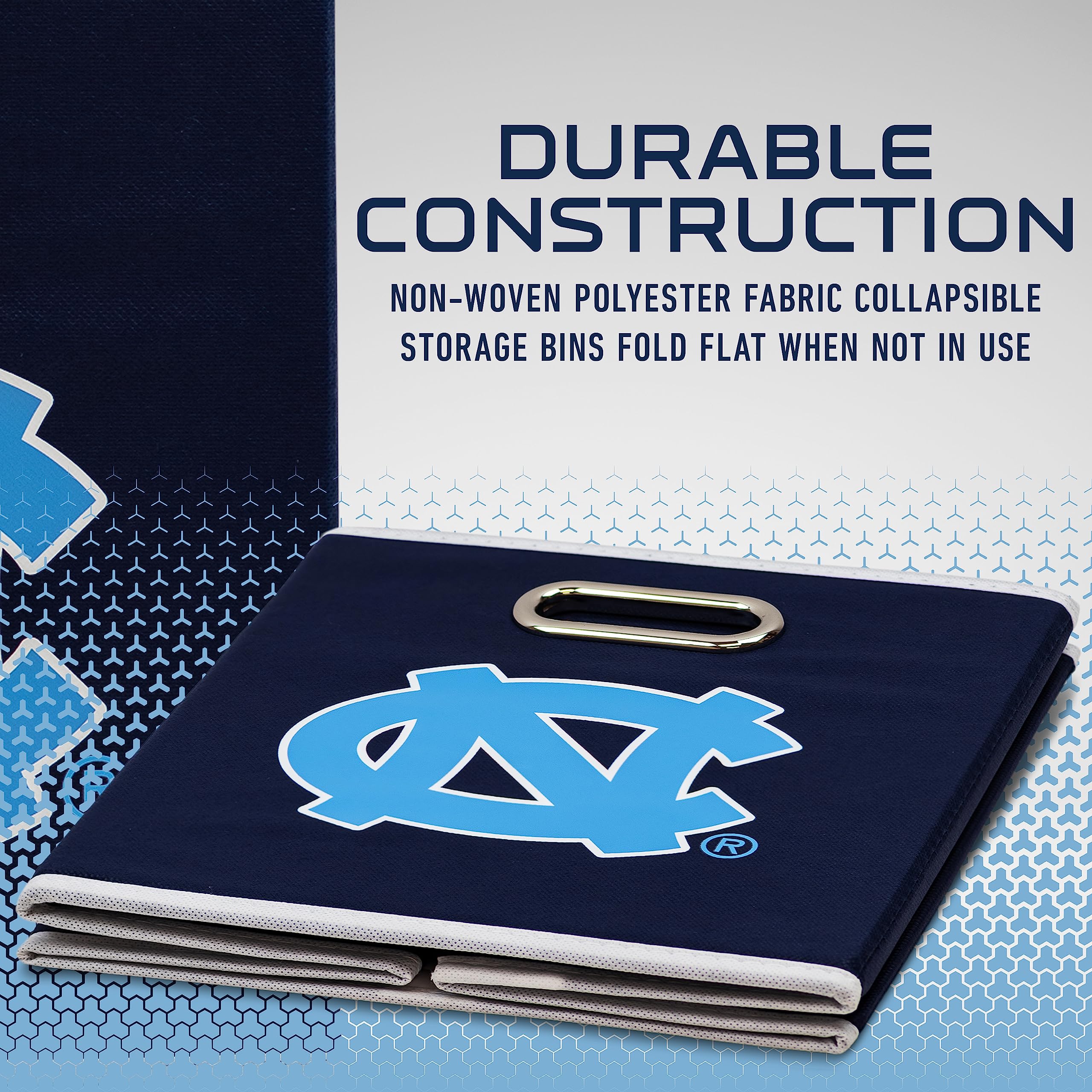 Franklin Sports Unisex Franklin Sports Ncaa Unc Tarheels Deluxe Storage Bin, Team Specific, One Size Us