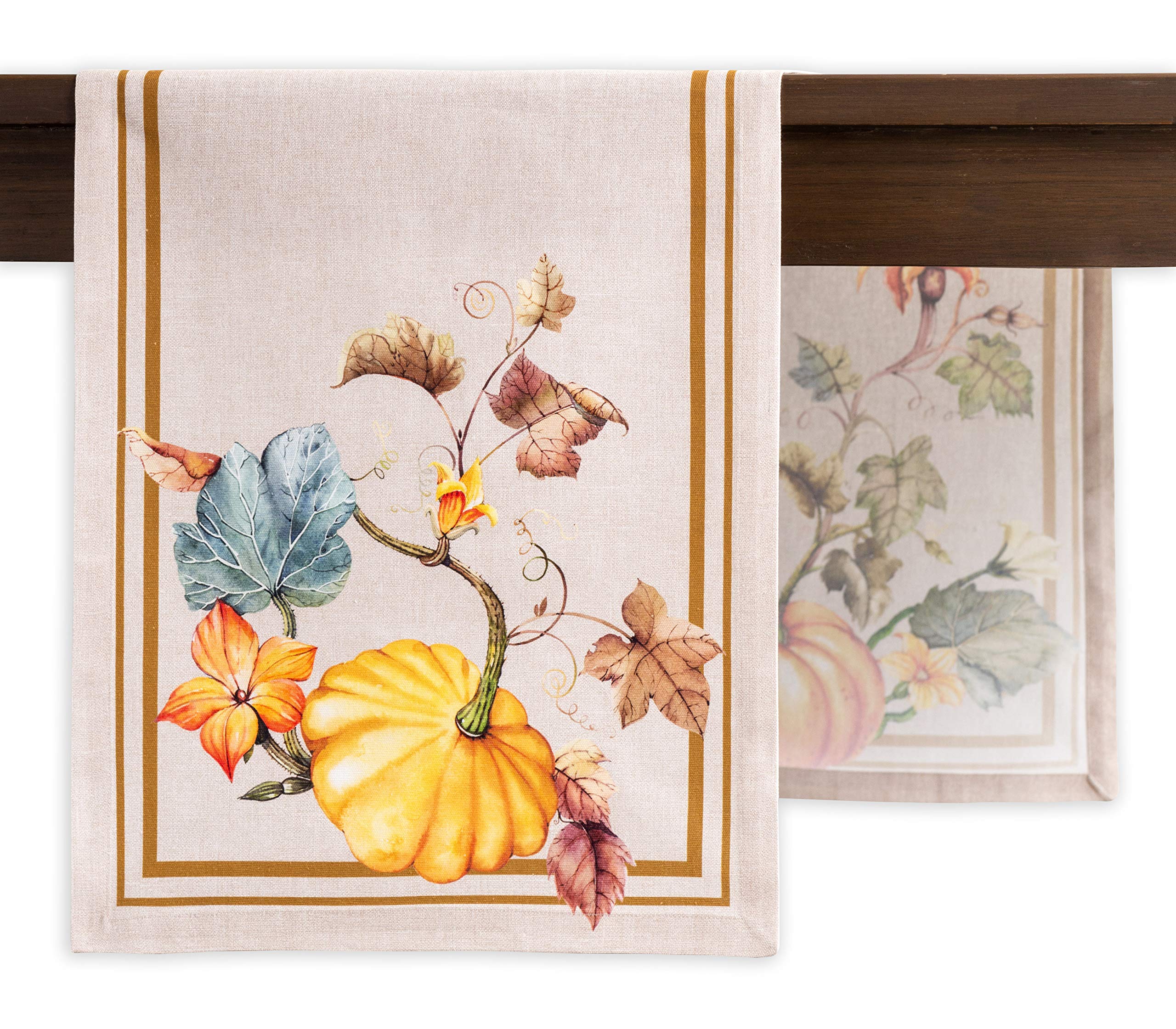 Maison D' Hermine Tablerunners 100% Cotton Table Runner Decorative Table Cover For Home, Kitchen, Dining, Parties & Camping, Pot