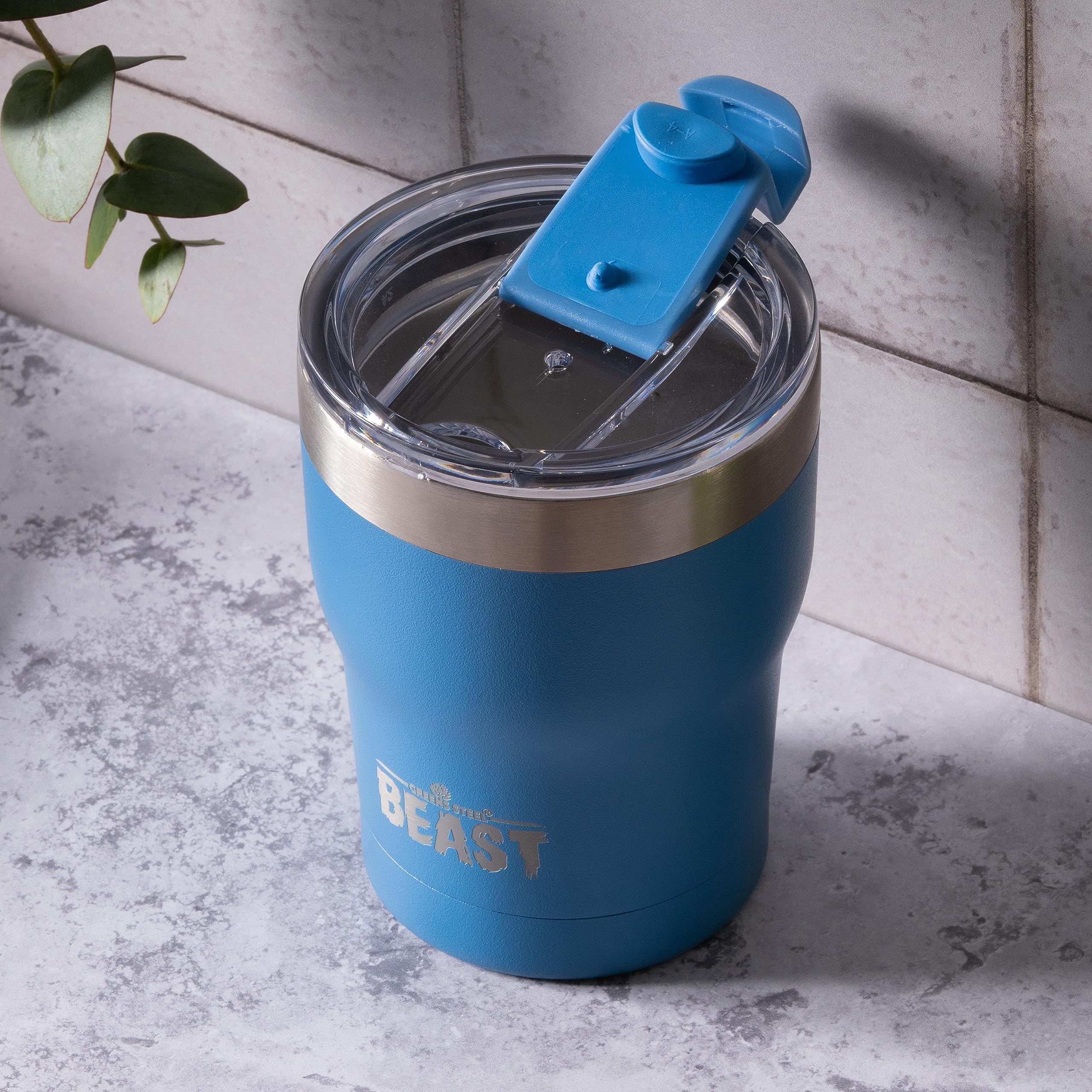 Beast 10 oz Tumbler Stainless Steel Vacuum Insulated coffee Ice cup Double Wall Travel Flask (Stormy Sky)