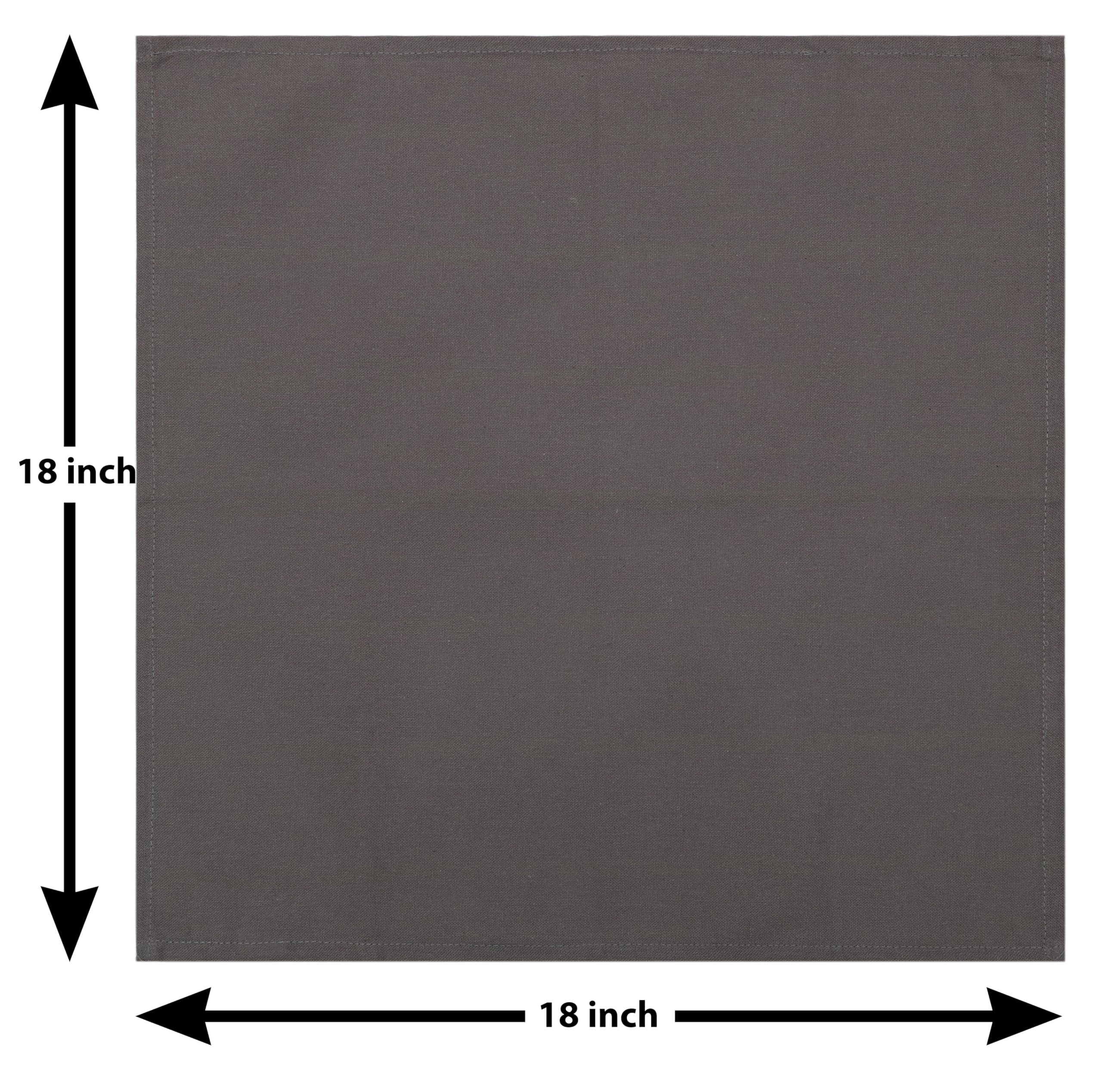 Set Of 12 Cloth Napkins, 18 X 18 Inches, 100% Cotton Everyday Use Premium Quality Cloth Napkins With Mitered Corners Ultra Soft