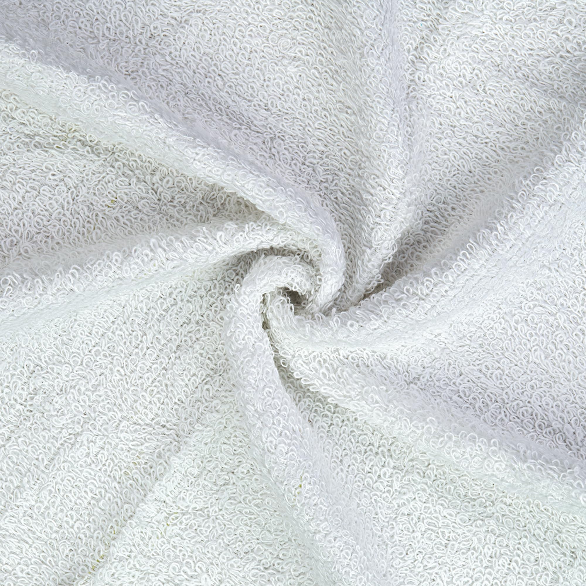 Decorrack 10 Pack 100% Cotton Wash Cloth, Luxurious Soft, 12 X 12 Inch Ultra Absorbent, Machine Washable Washcloths, White (10 P