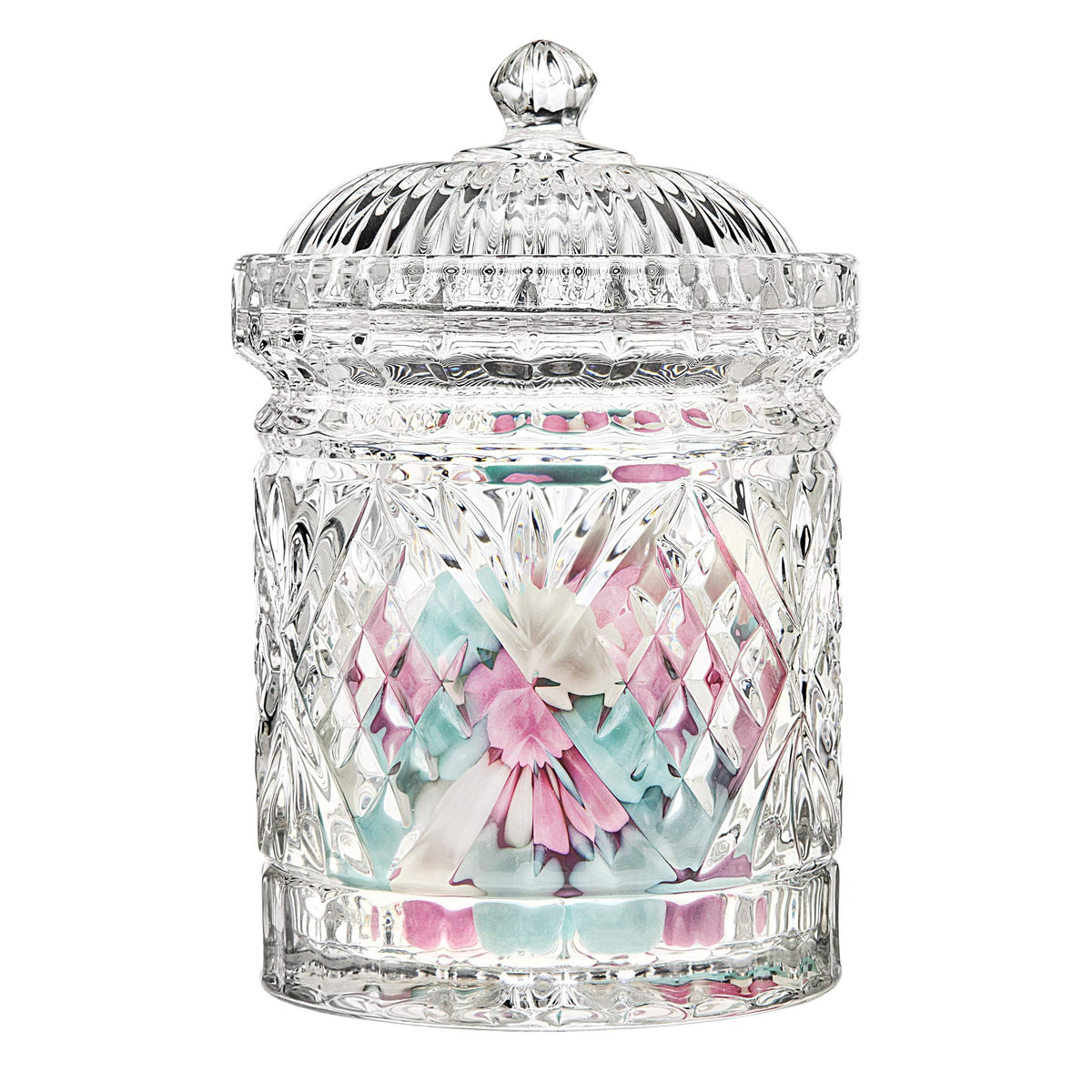 Godinger Canister Set, Crystal Canisters Food Storage Jars - Dublin Collection, Set Of 3