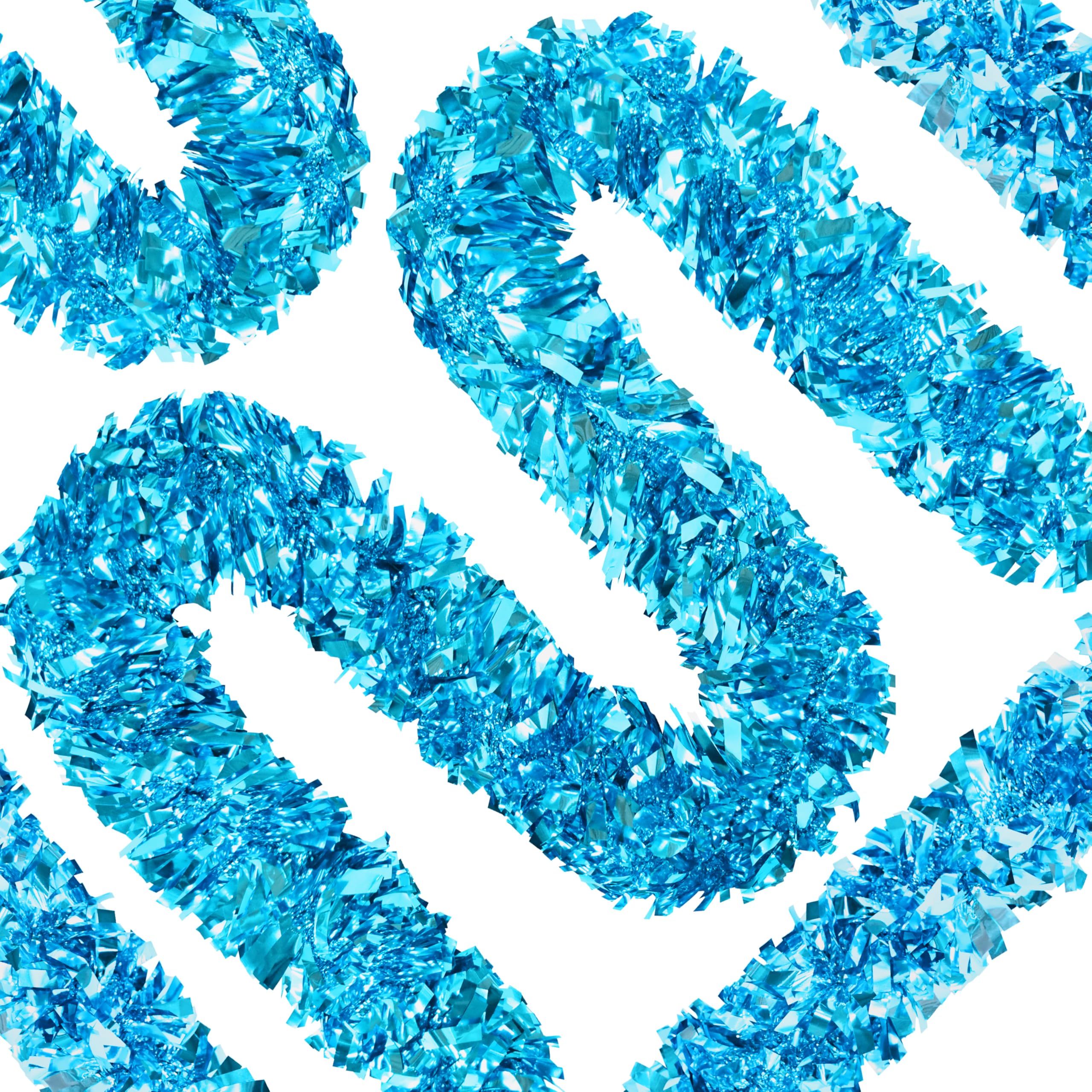 66 Ft Christmas Tinsel Garland Thick Tinsel Garland Xmas Tree Decorations Metallic Tinsel Twist Garland for Christmas, Birthday,