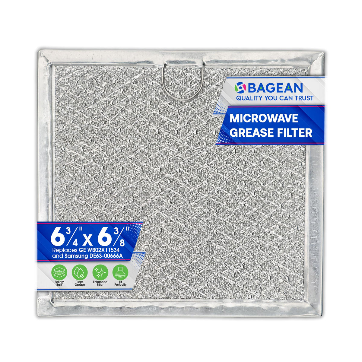 Microwave Filter Replacement 6.81'' X 6.34'' Fits Ge Wb02X11534 Samsung De63-00666A Microwave Grease Filter - Freshens And Filte