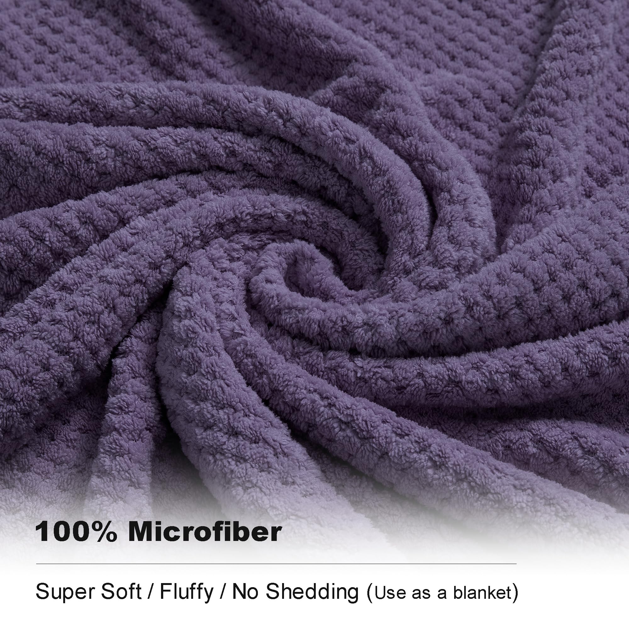 Extra Large Bath Towel Sheet Set 35x70 Inches - Oversized Bath Towels Set Large Microfiber - Quick Dry Lightweight Super Soft Highly Absorbent Towel Set for Bathroom Pack of 4(Russian Violet)
