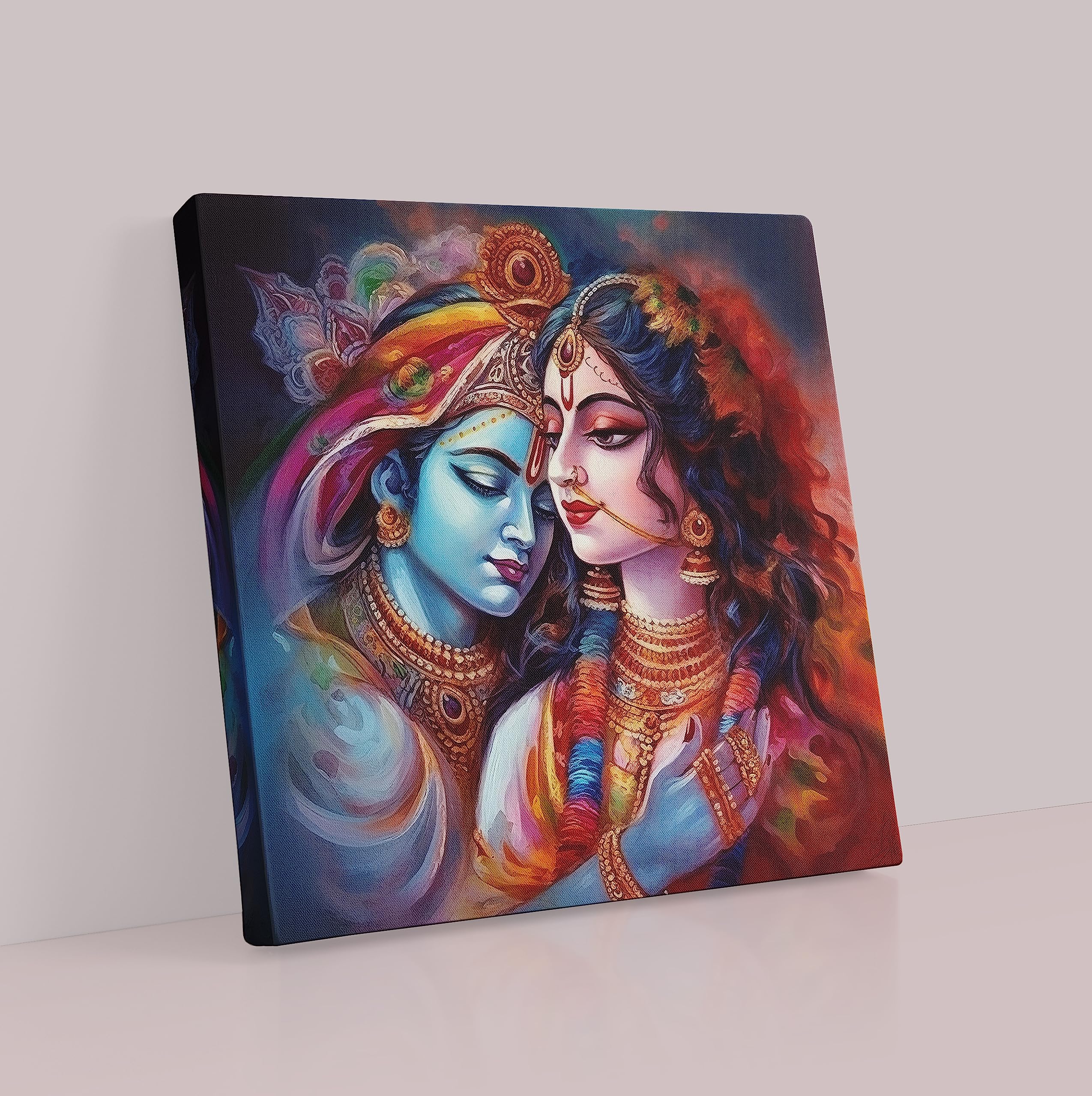 SCPmarts Radha Krishna Canvas Painting Radha Krishna Wall Decoration Abstract Painting Wall art Radha Krishna Painting Home Deoc
