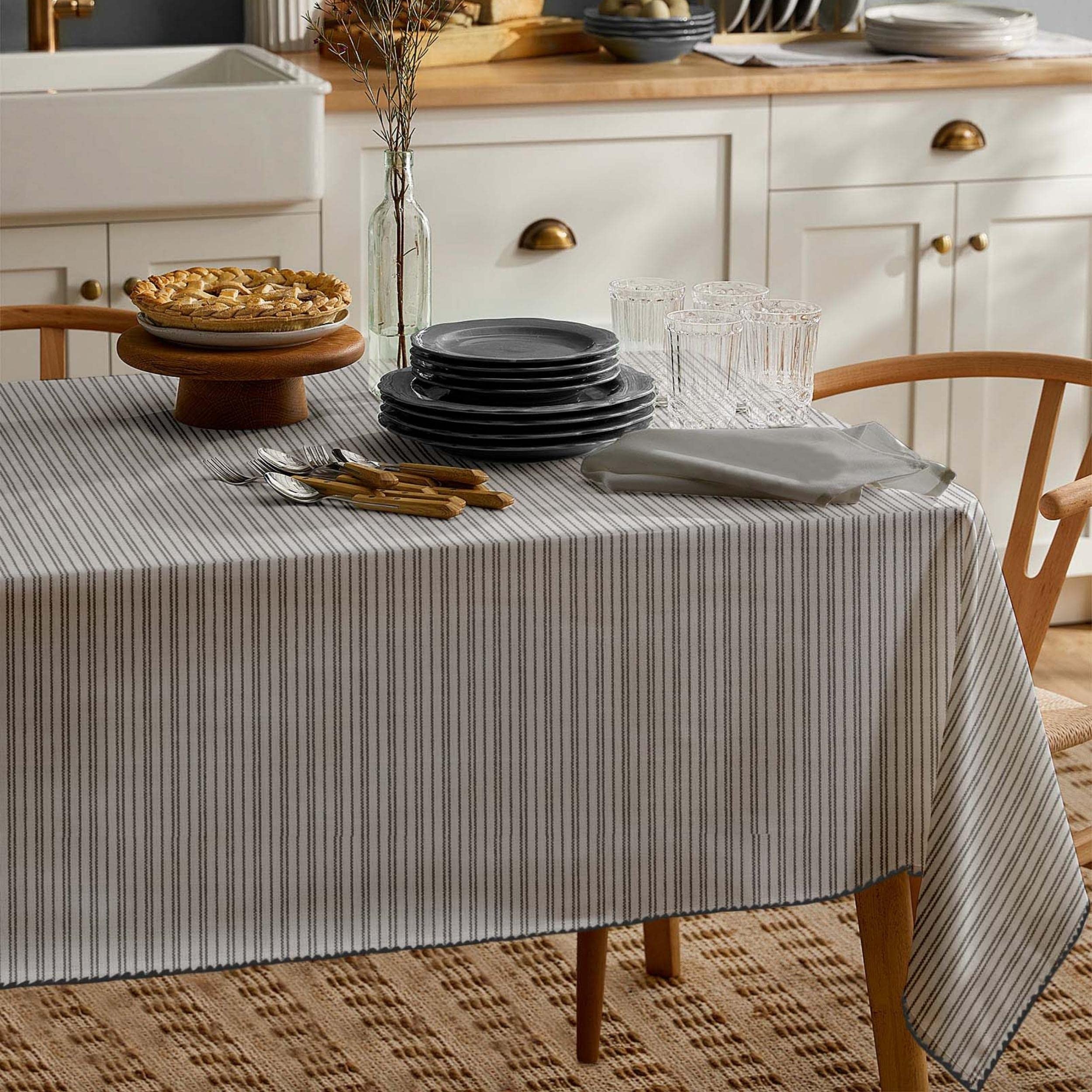 Folkulture Table Cloth For Rectangle Table 60 X 72 Inches, 100% Cotton Boho Tablecloth For Farmhouse Tabletop Decorations, Bohem