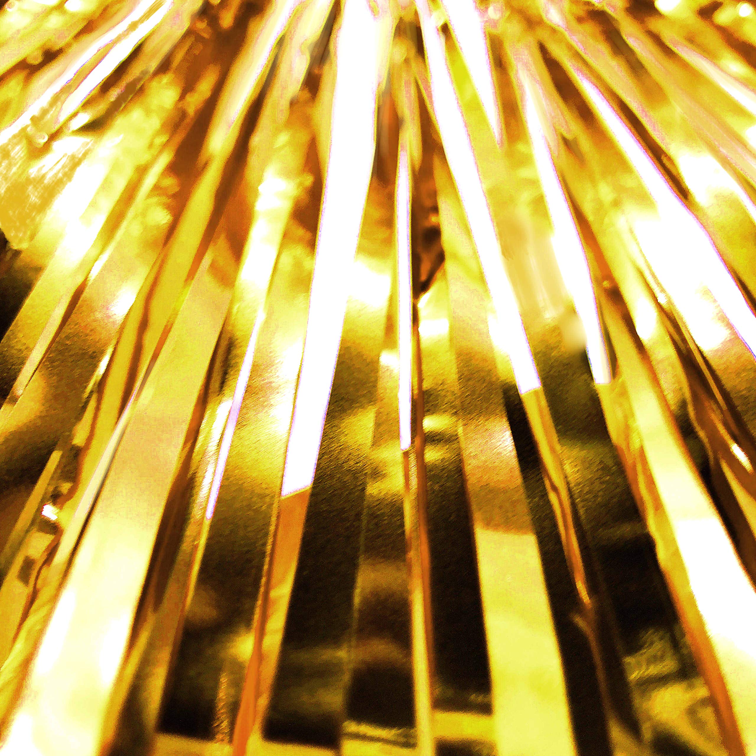 Gold Tinsel Foil Fringe Curtains - Wedding Birthday Baby Shower Graduation Bachelorette Engagement Anniversary New Year Eve Part