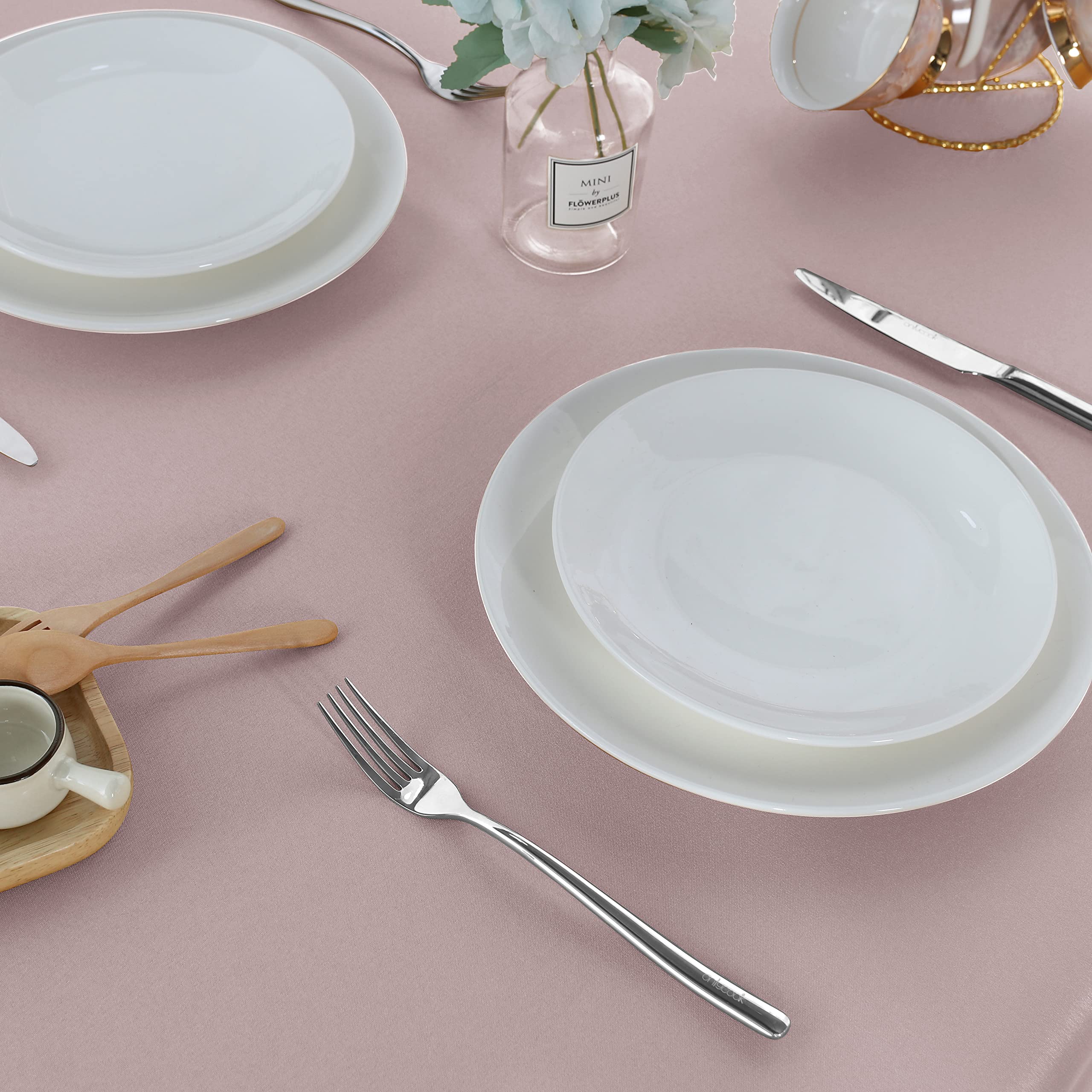 Fitable Rectangle Tablecloth 54X54 Inch Tablecloth Stain And Wrinkle Resistant Washable Polyester Table Cloth, Decorative Fabric