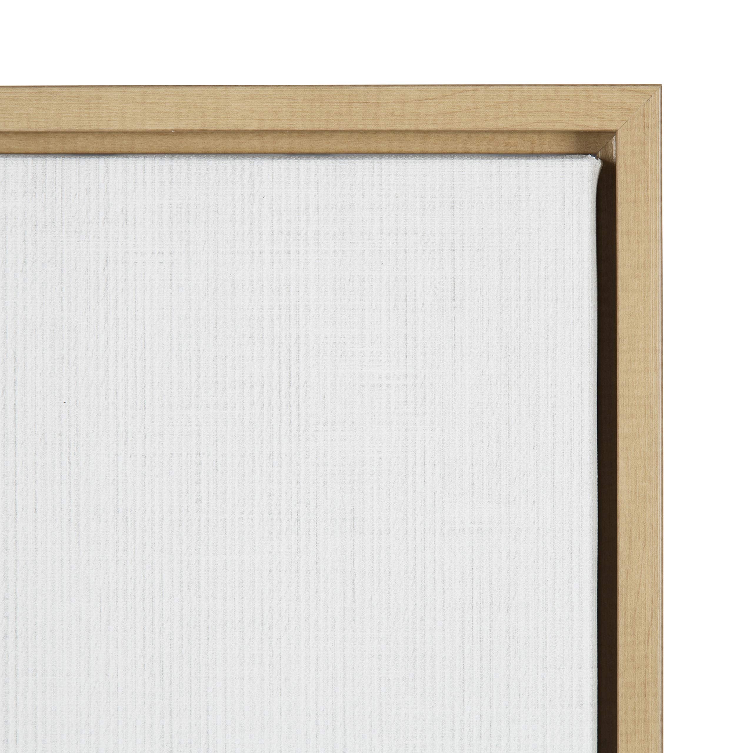 Kate And Laurel Sylvie Alpaca Animal Print Black And White Portrait Framed Canvas Wall Art By Simon Te Tai, 23X33 Natural