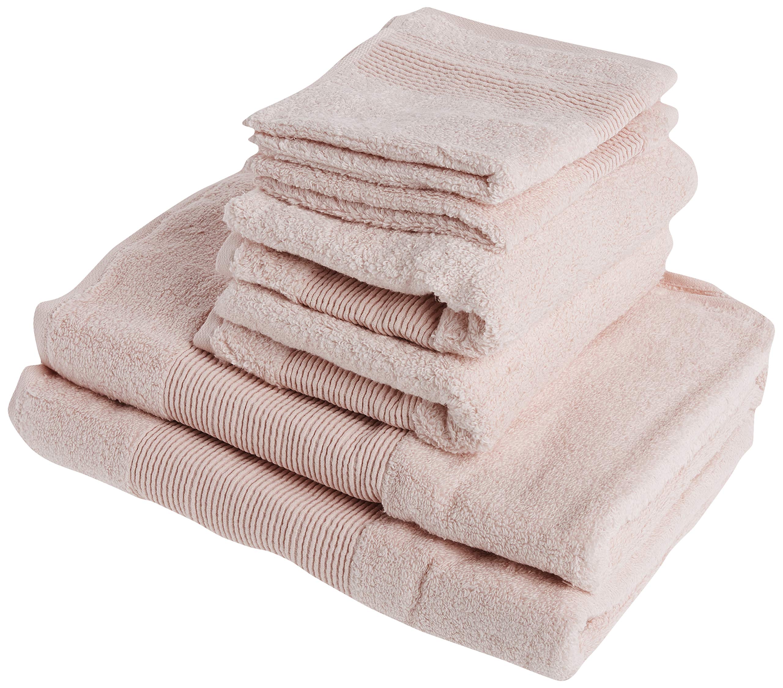 Modern Threads Air Cloud 6-Piece Towel Set - 100% Zero-Twist Cotton, 500 Gsm, Quick Dry & Plush, Blush