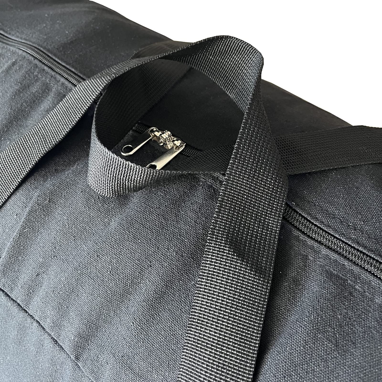 DoYiKe Extra Large Canvas Storage Duffle Bag with Zippers and Handles  Big Foldable Duffle Bag for Travel - 56x27x15Inch