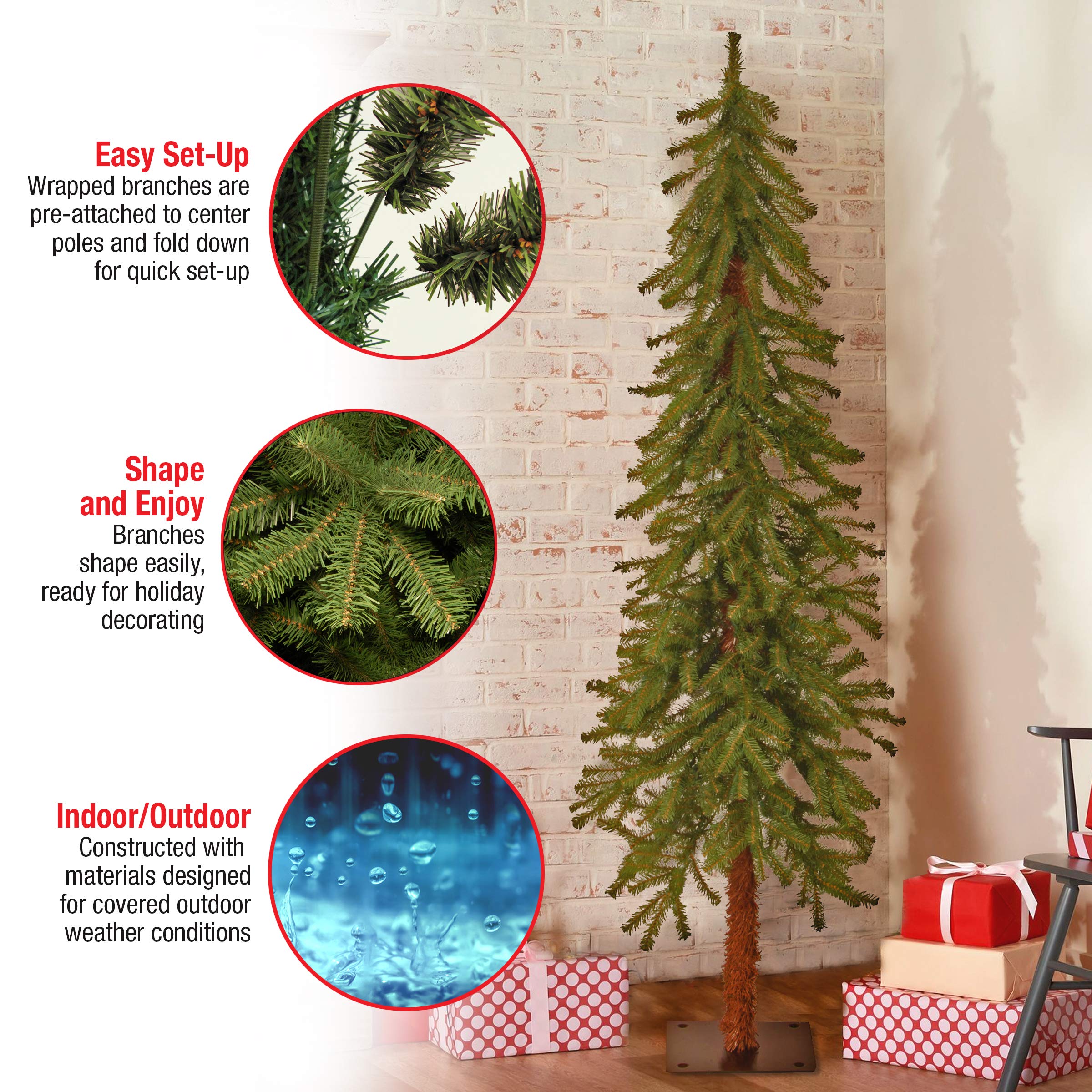 National Tree Company Artificial Christmas Tree | Hickory Cedar - 5 ft