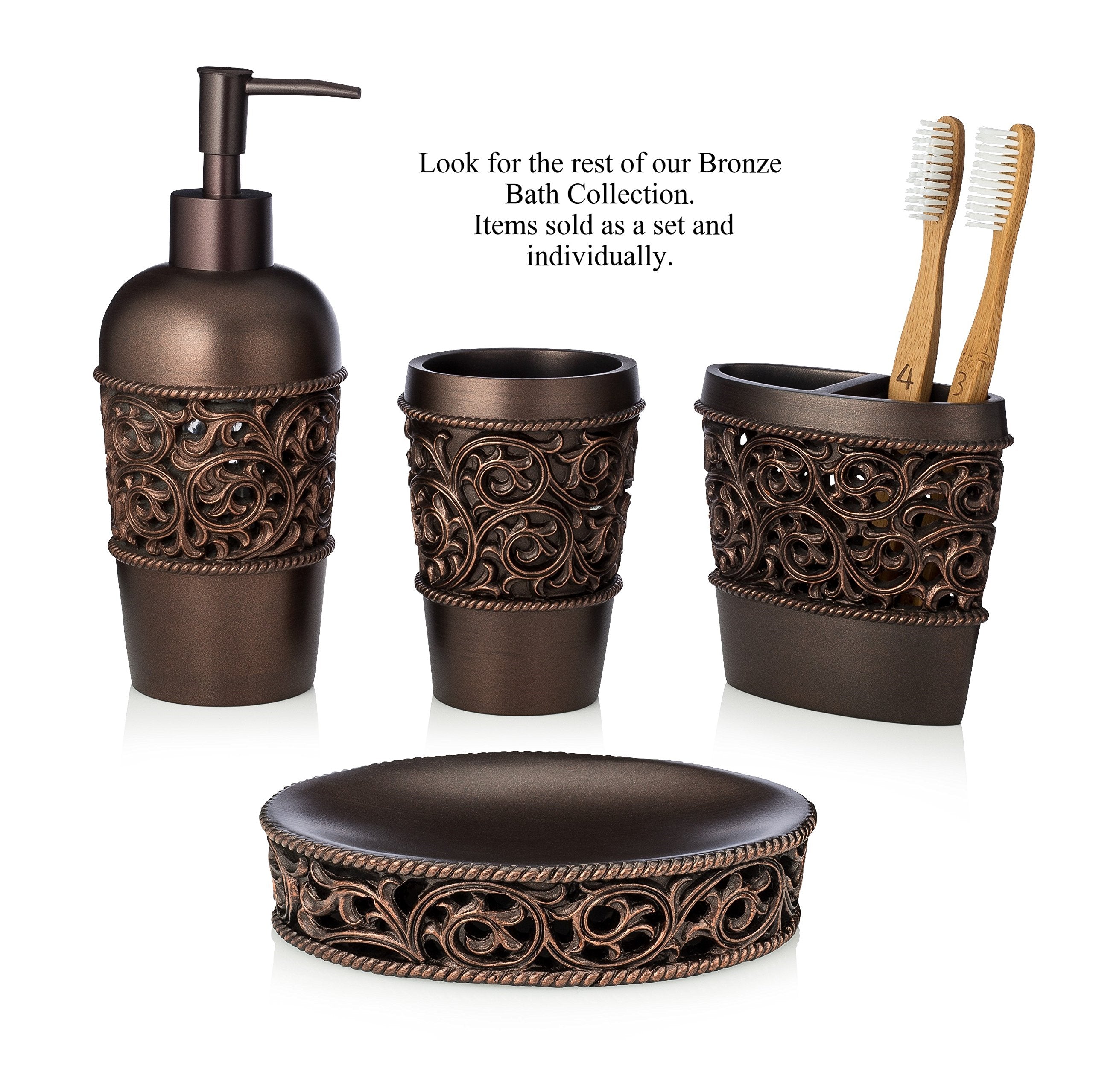 Essentra Home Bronze Soap/Sponge Dish Tray For Bathroom