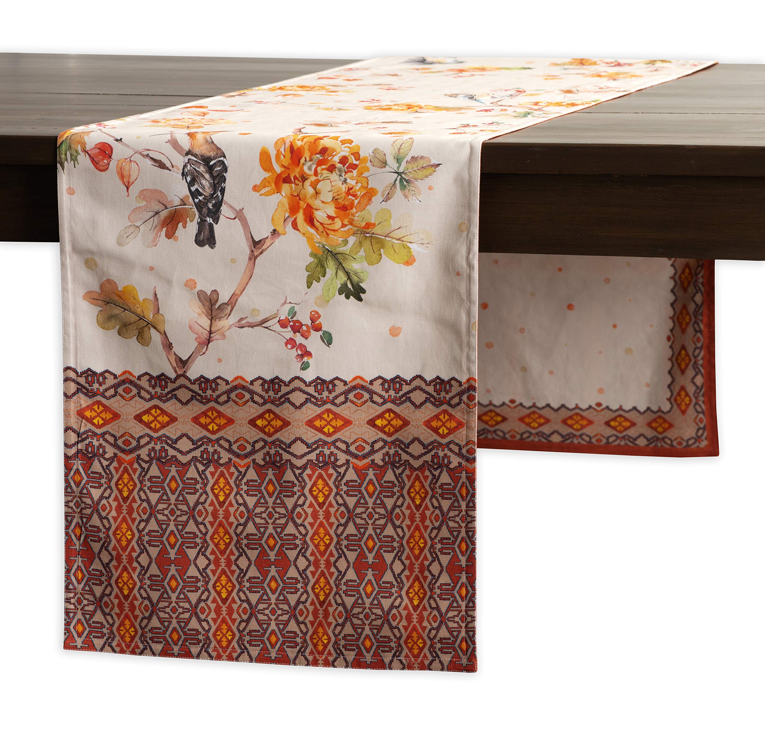 Maison D' Hermine Tablerunner 100% Cotton 14.50Inch X 108Inch Decorative Table Runner Table Runners, Dining, Holidays, Kelim - P