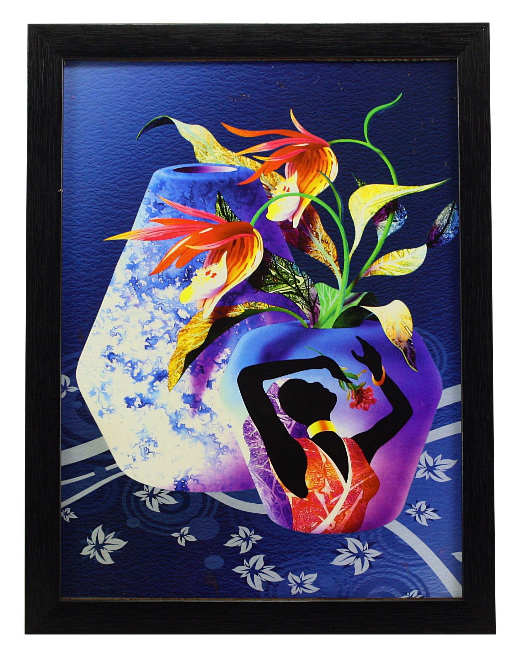 Indianara 3 Piece Set Of Framed Wall Hanging Art Prints Paintings