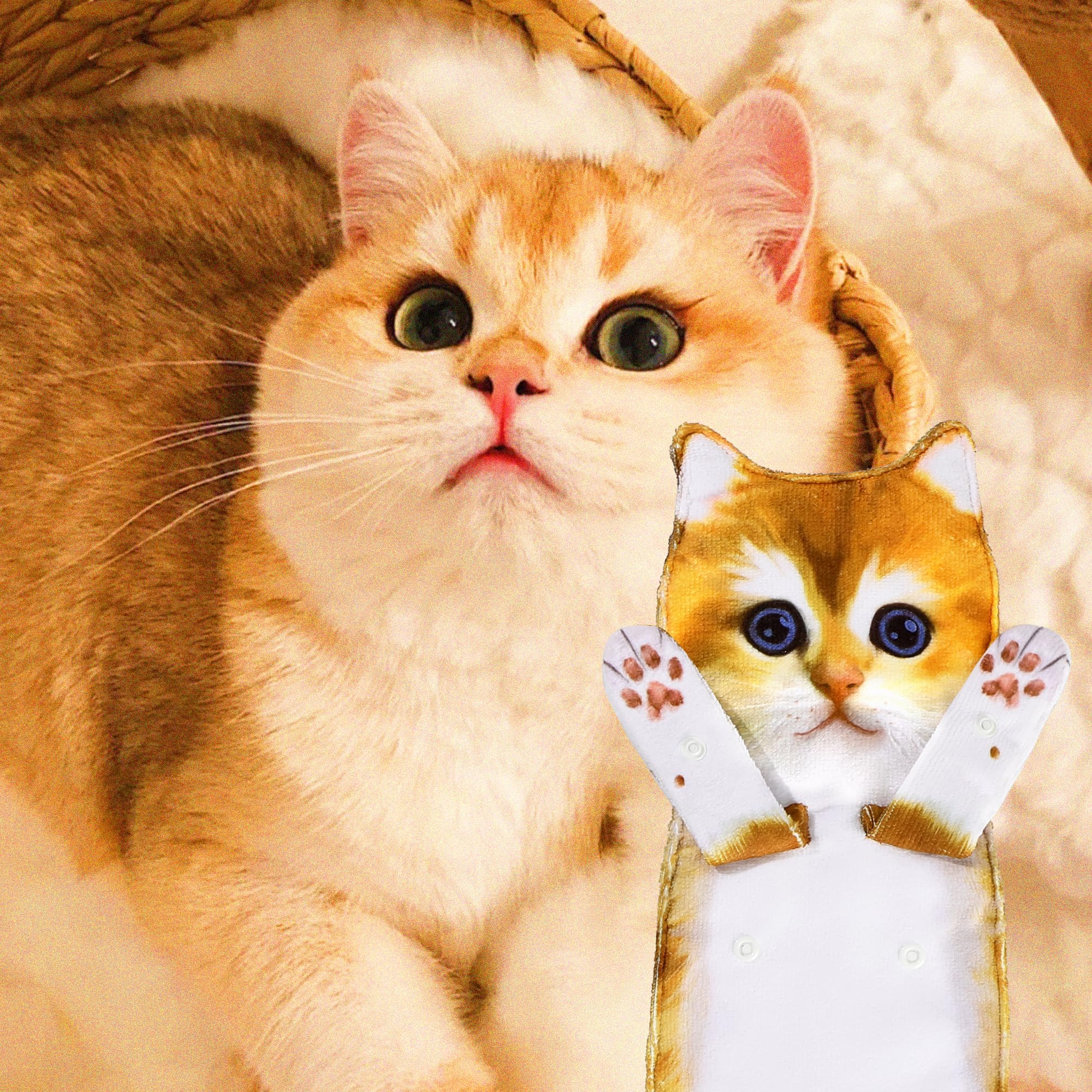 Daisyjoy Funny Cat Gifts For Women Men Boys Girls-Cute Cat Hand Towel For Bathroom Kitchen-Unique Mothers Day Valentines Day Hou