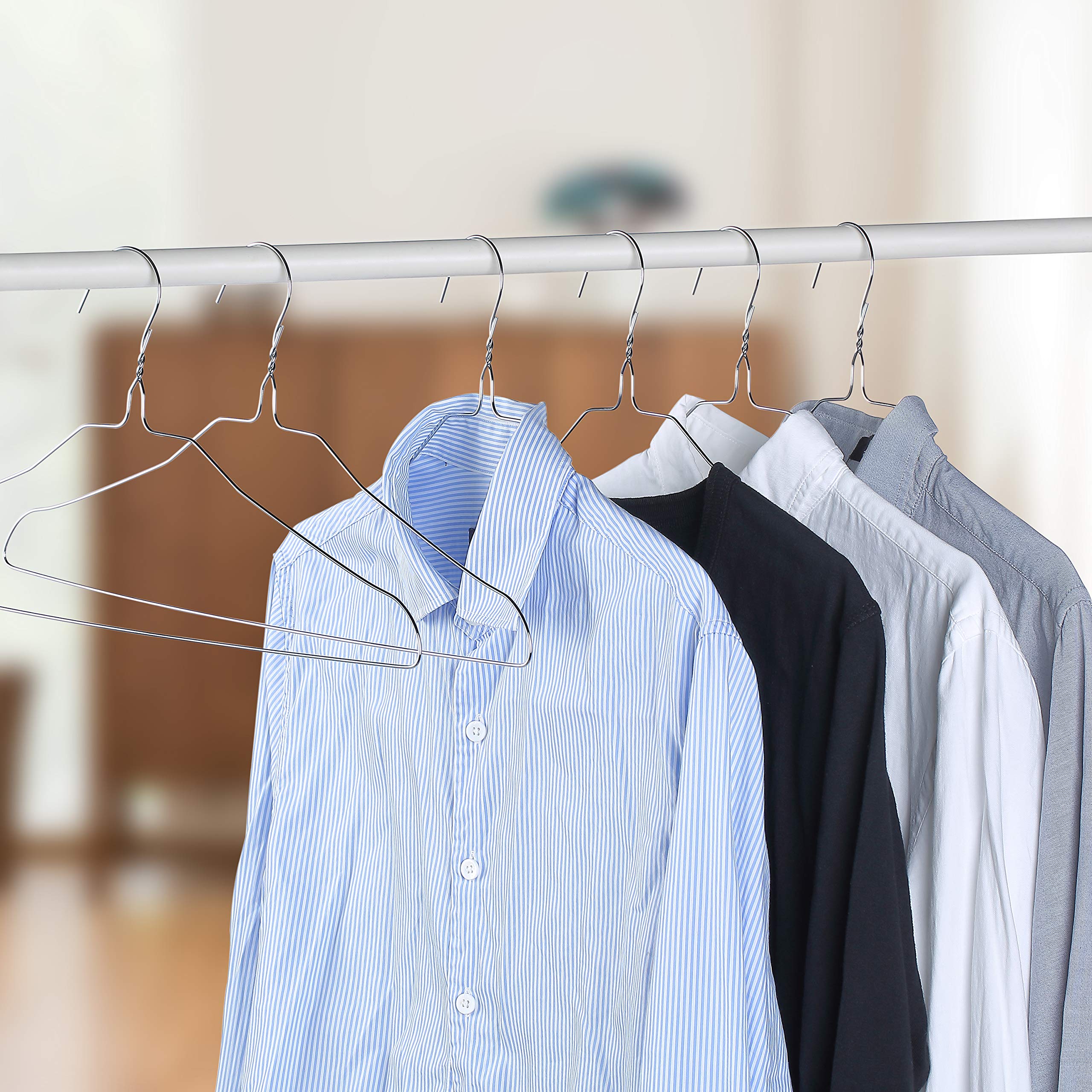 Mr. Pen- Wire Hangers  10 Pack  Metal Hangers  Wire Hangers for Clothes  Wire Coat Hangers  Metal Clothes Hanger  Silver Hangers  Shirt Hangers  Slim Hangers  Thin Hangers  Standard Hangers