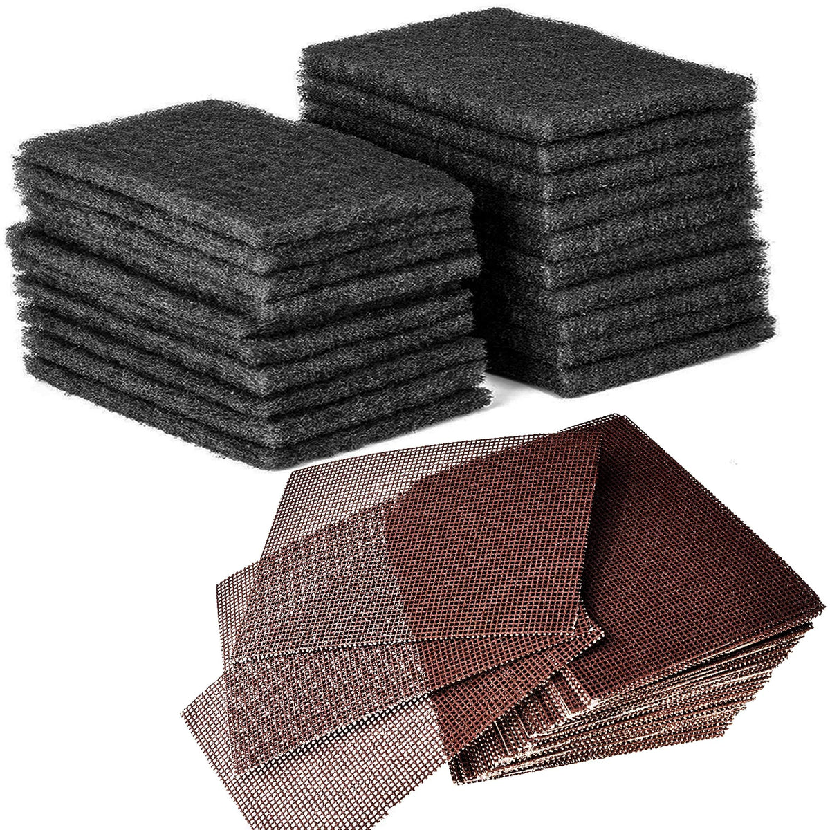 Cusinium 20-Pack Griddle Cleaning Pads + 40-Pack Grill Screens - Griddle Cleaning Accessories Bundle