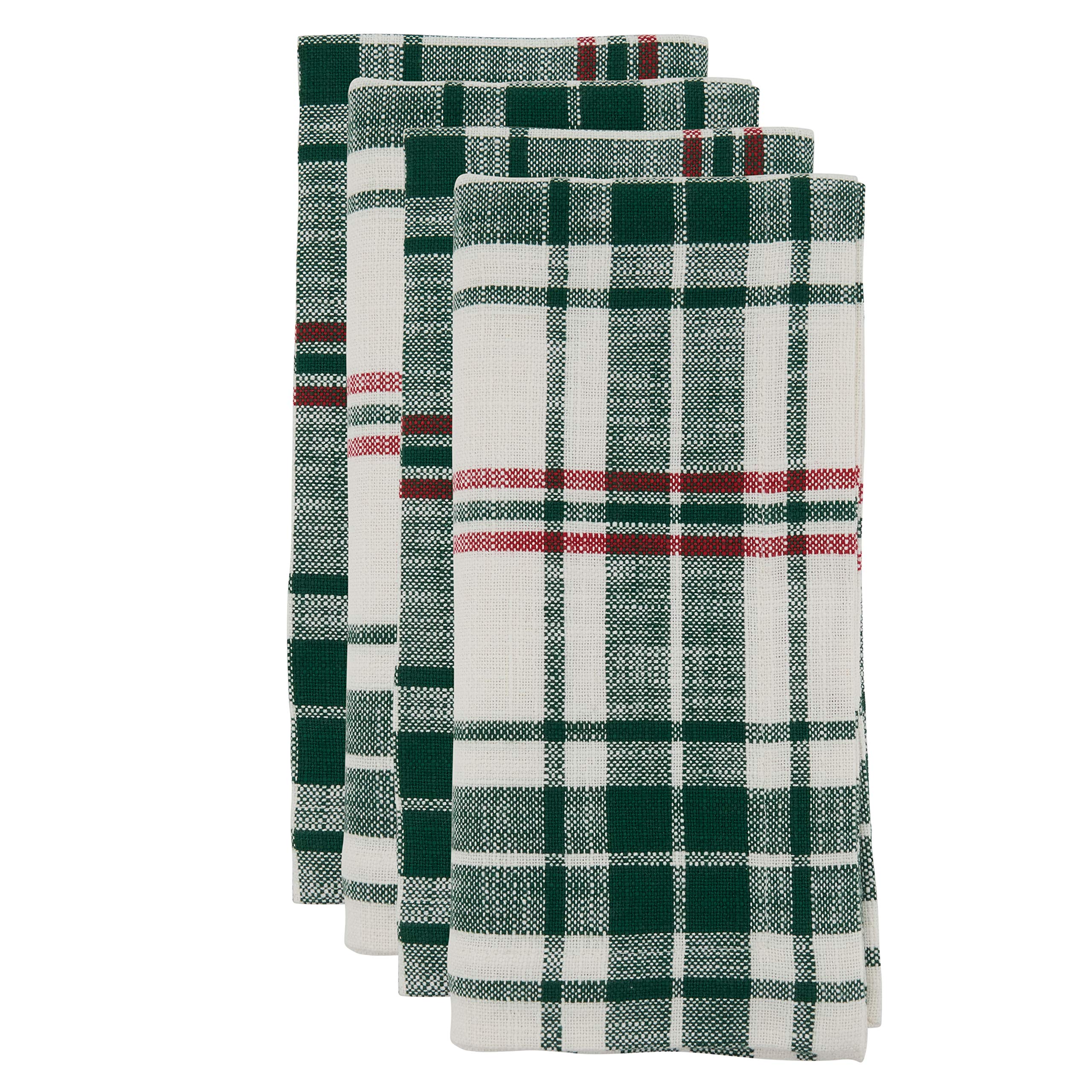 Plaid Design Table Napkins (Set Of 4)