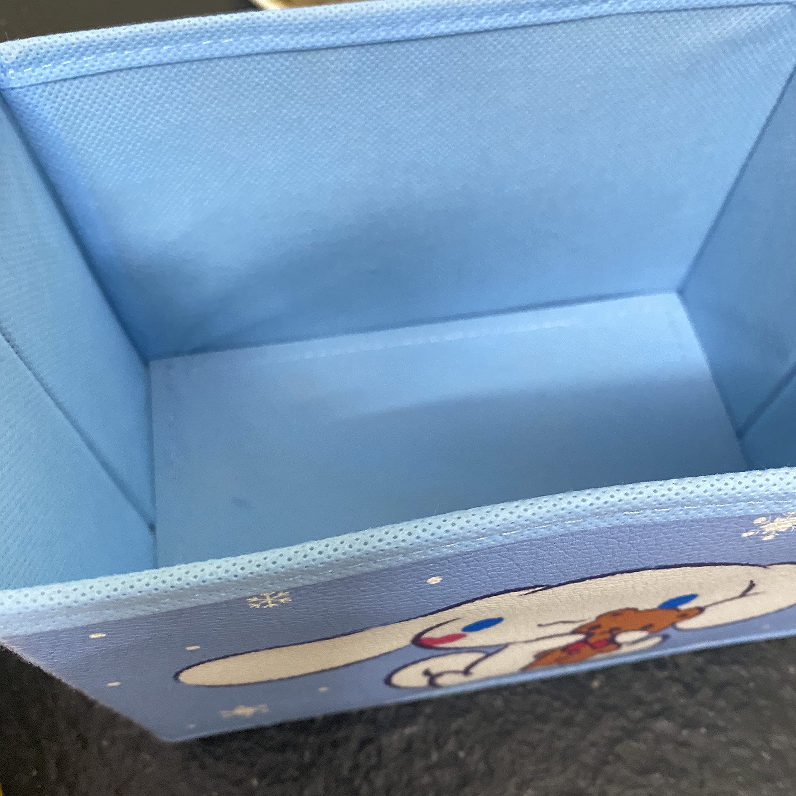 Kerr'S Choice Collapsible Storage Bin Kawaii Storage Box Blue Foldable Baskets | Kawaii Office Desk Room Decoration Cute Room De
