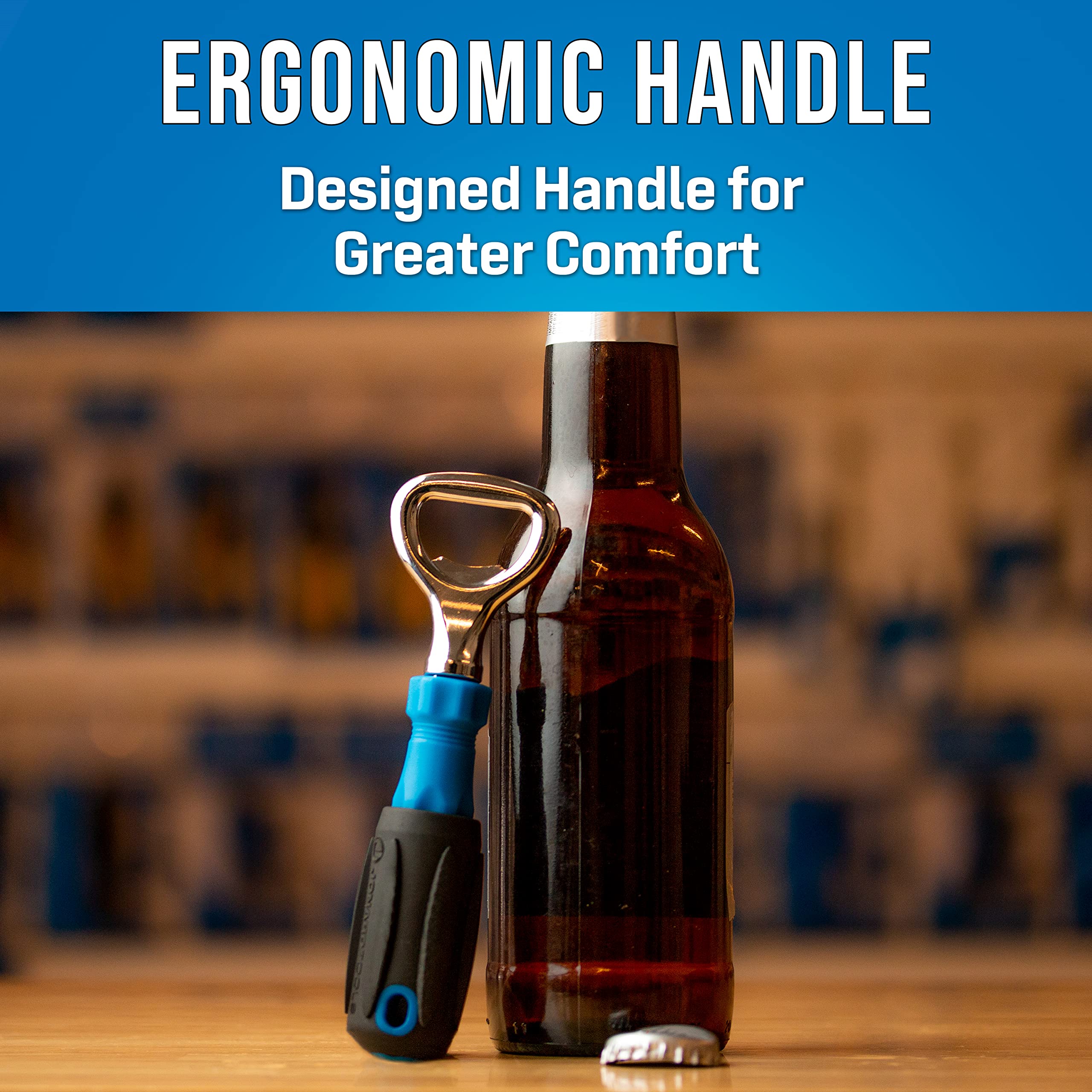 Jonard Tools BO-1 Bottle Opener with Cushion Grip Handle Small