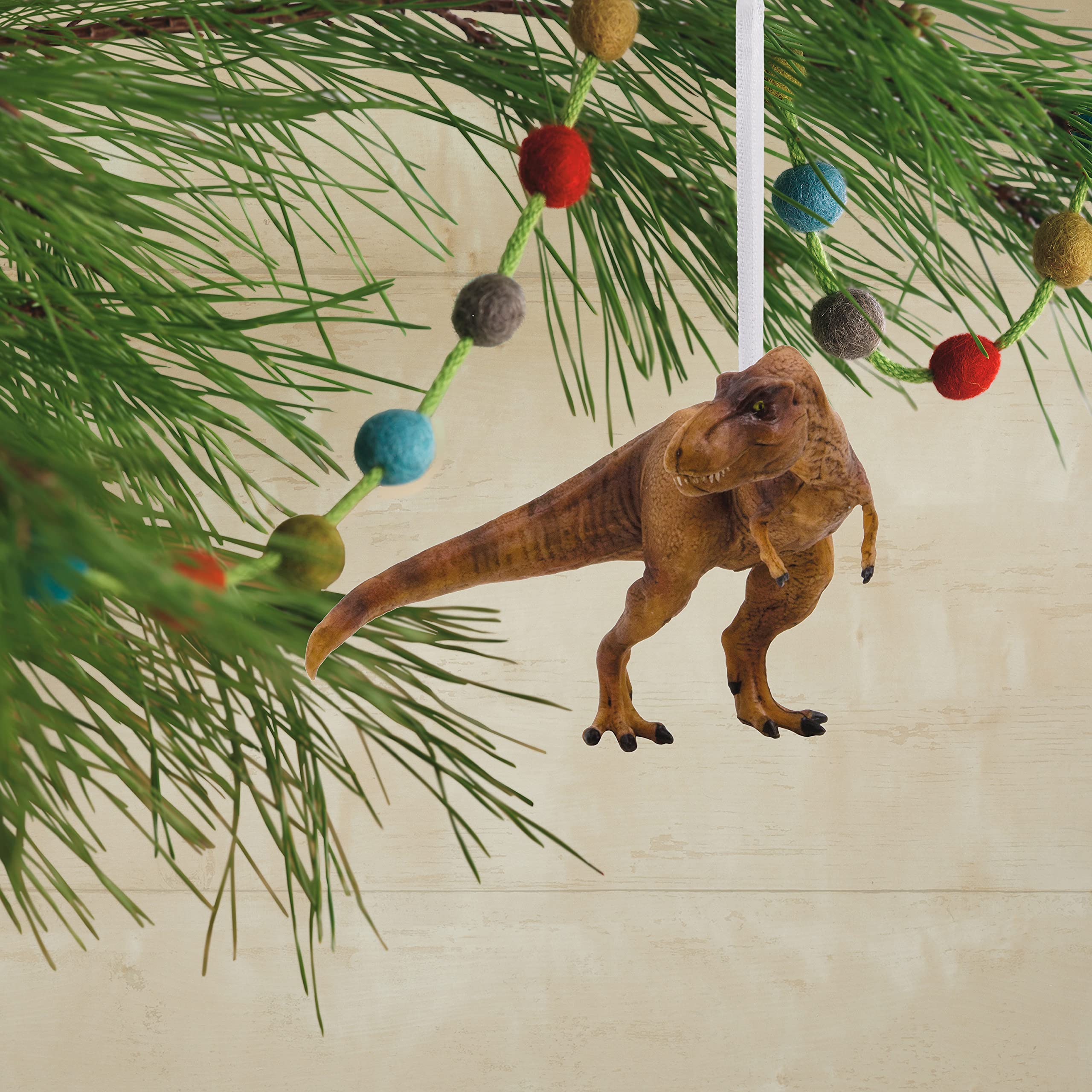 Hallmark Jurassic World T-Rex Christmas Ornament, Plastic, 0002HCM8016, Jurassic World T-rex Design