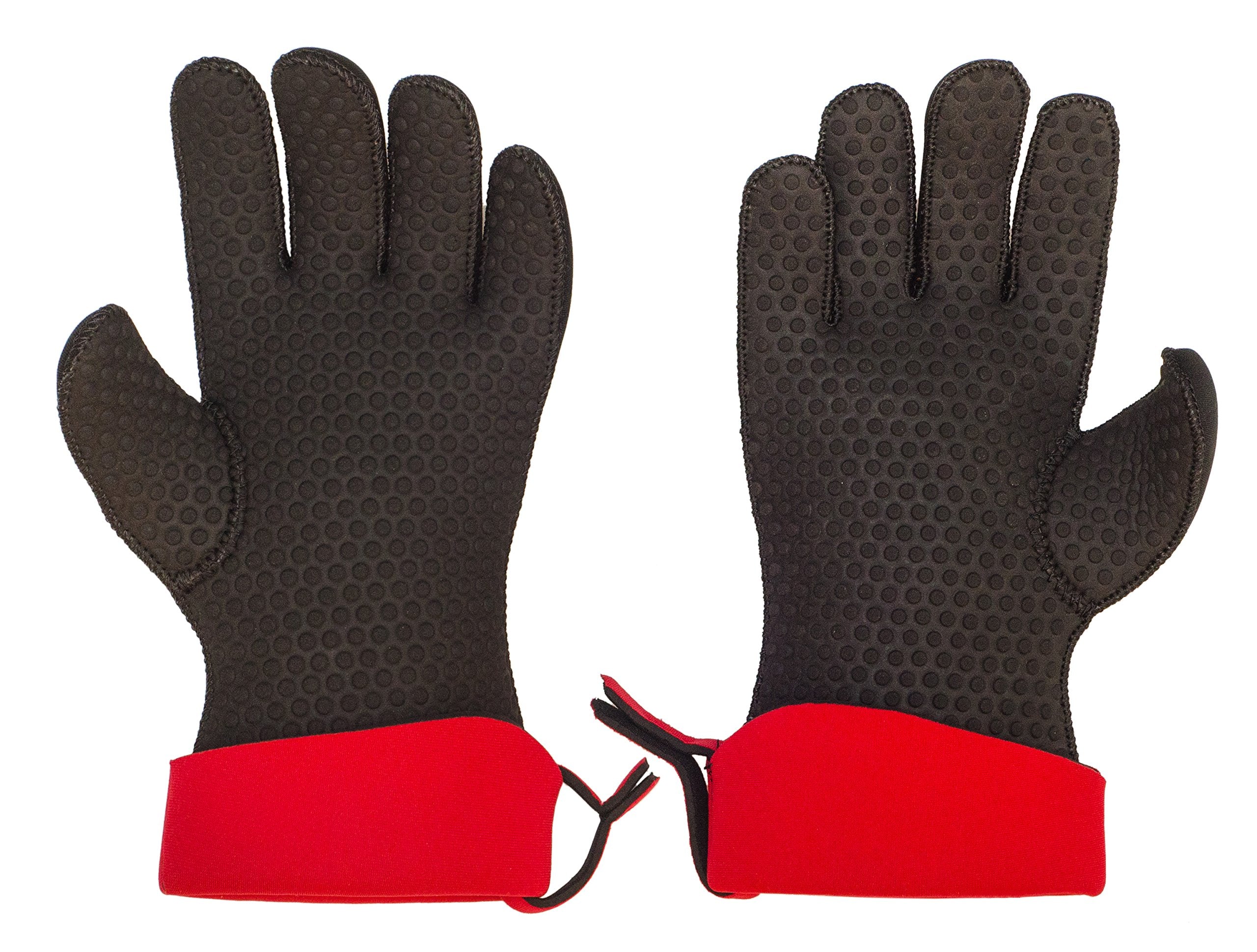 Cuisipro Kitchengrips Flxaprene Red & Black Chefs Gloves - Set Of 2 | Small
