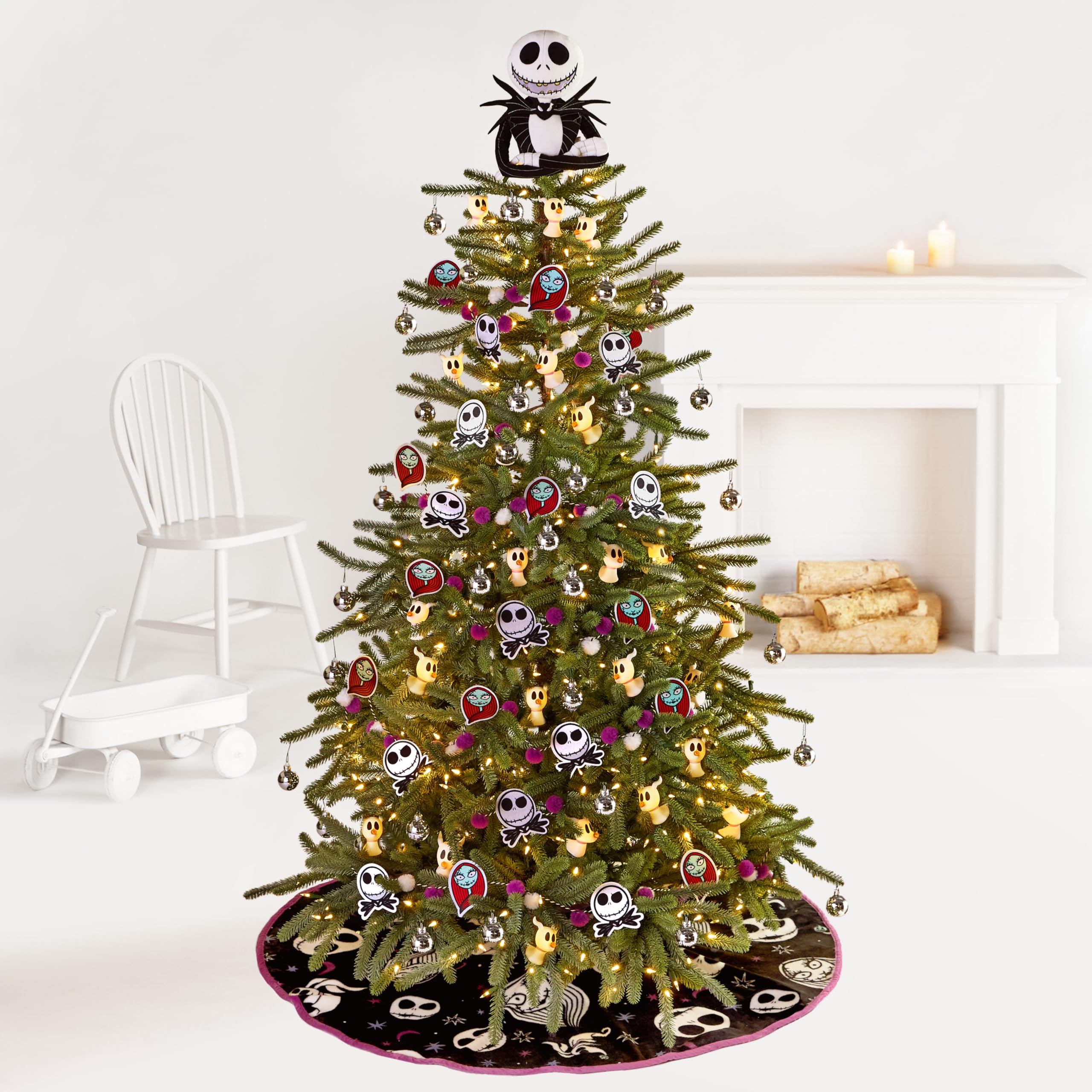 Hallmark Disney Tim Burton s The Nightmare Before Christmas 9.75 Christmas Tree Topper, Plush Fabric, Gifts for Disney Fans