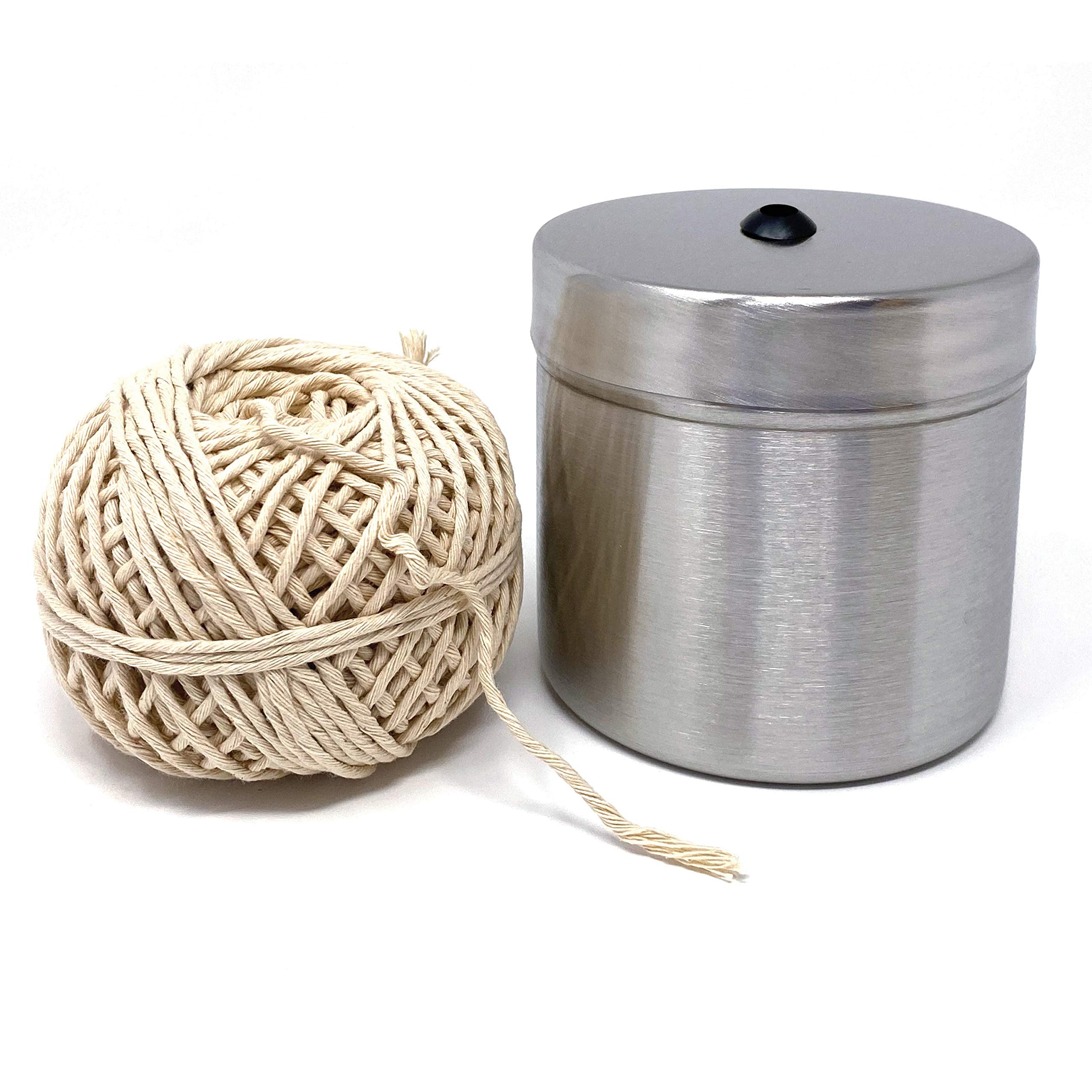 Norpro Stainless Steel Cooking Twine Holder, 220 Feet, Silver, Model 941, 1 Pack