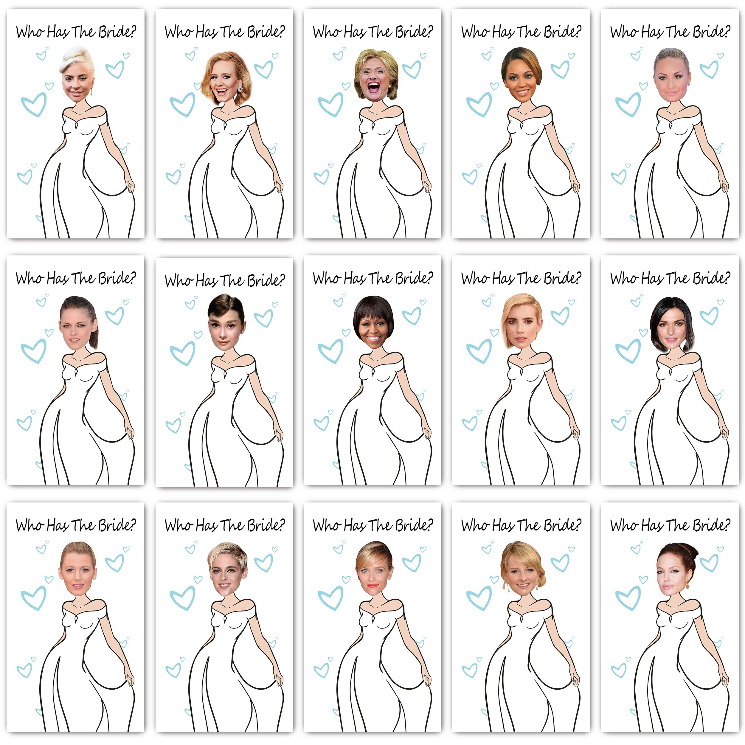 Ukebobo 33 Cute Bridal Shower Games - Scratch Off Bridal Shower Game.Funny Bachelorette Party Games - Who Has The Bride - 33 She